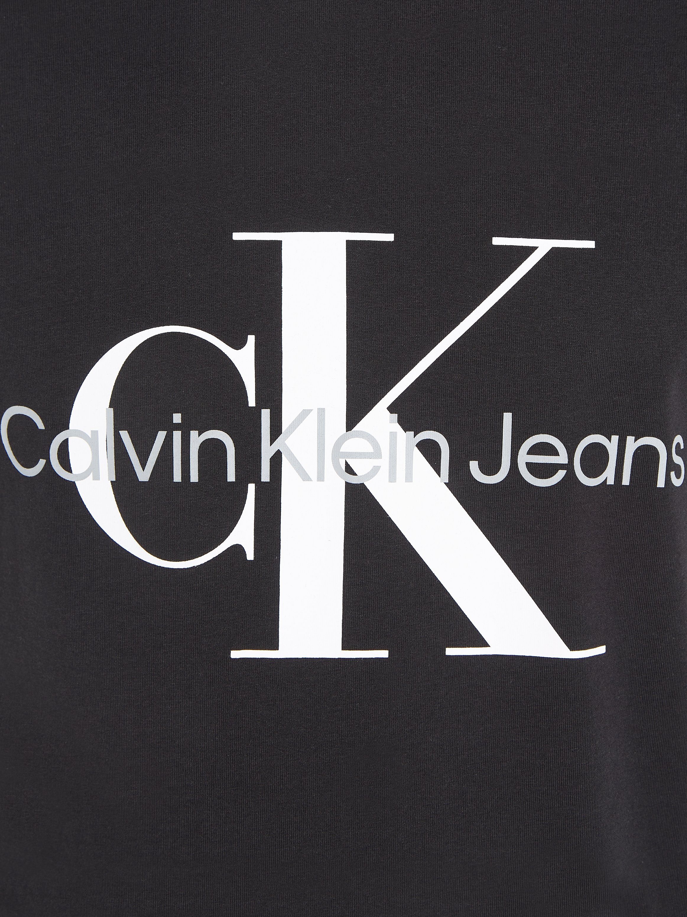 T-Shirt TEE Klein Jeans SLIM MONOGRAM ICONIC Black Calvin CK