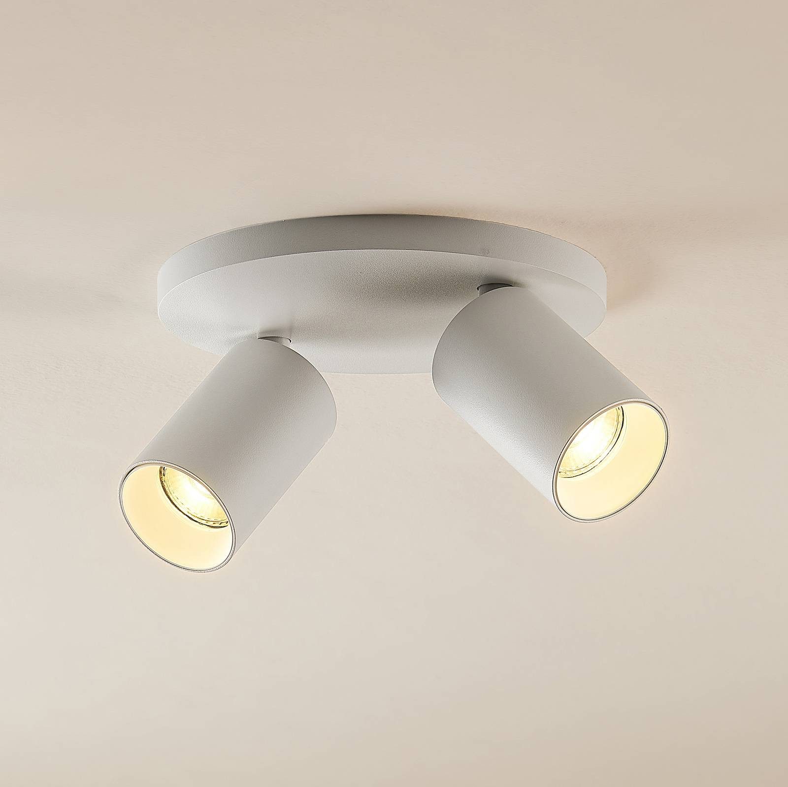 Arcchio Deckenstrahler Brinja, Metall, Weiß IP20, 2 x 8 W LED