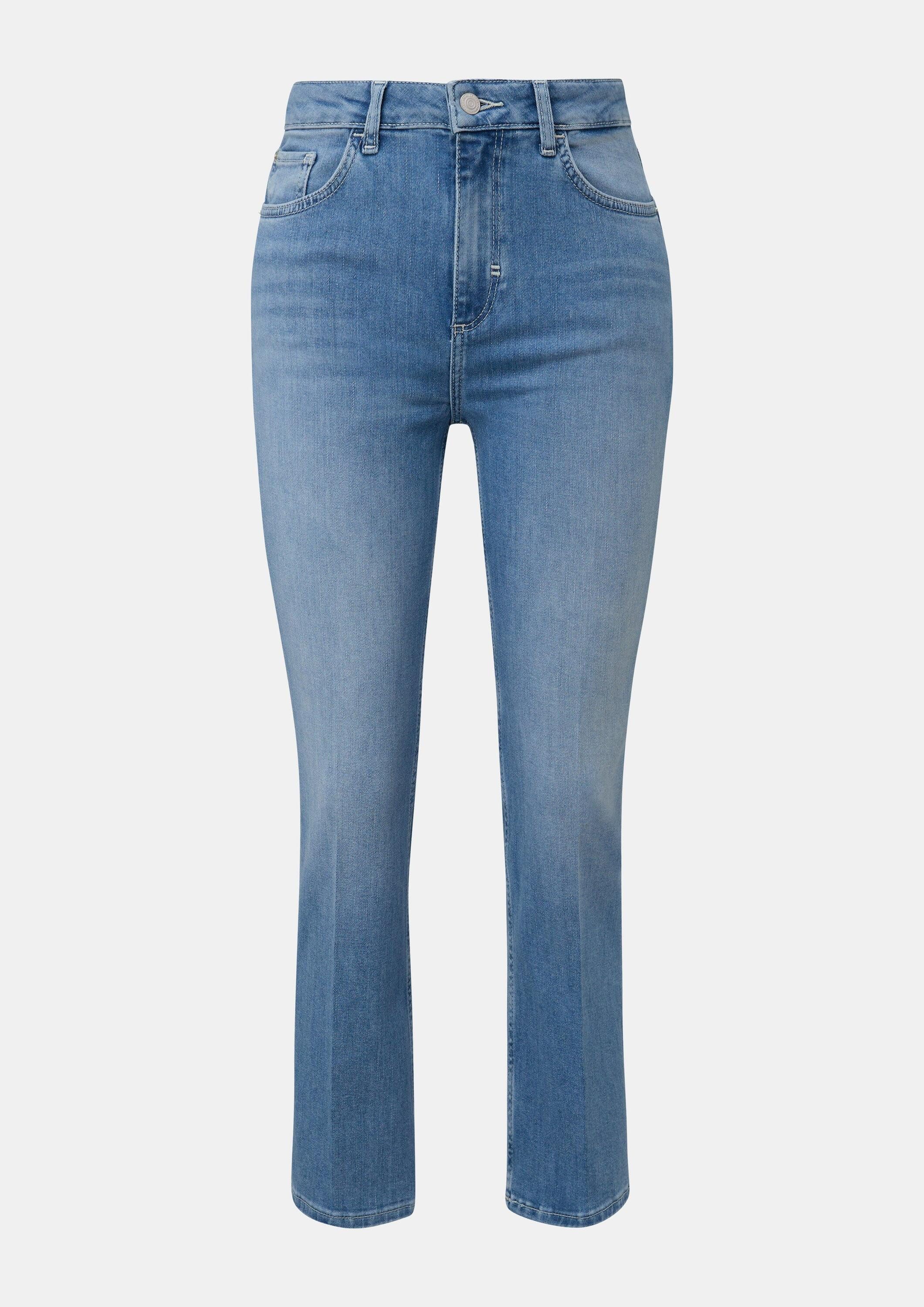 comma Regular-fit-Jeans Jeans-Hose Cropped Jeans / Regular fit / Mid rise / Flared leg