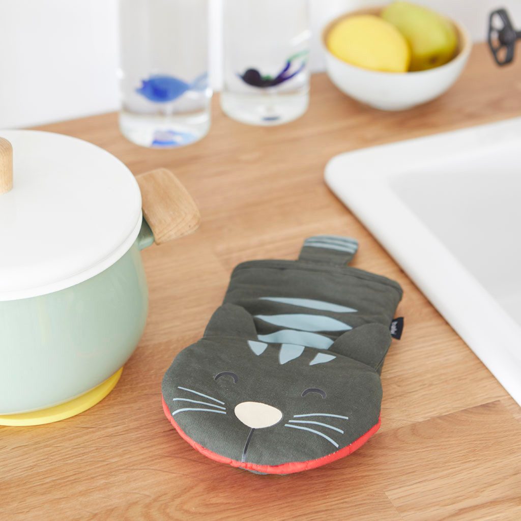 WestCraft Topflappen Topfhandschuh Meow! Cat - für Grill, Herd und Backofen günstig online kaufen