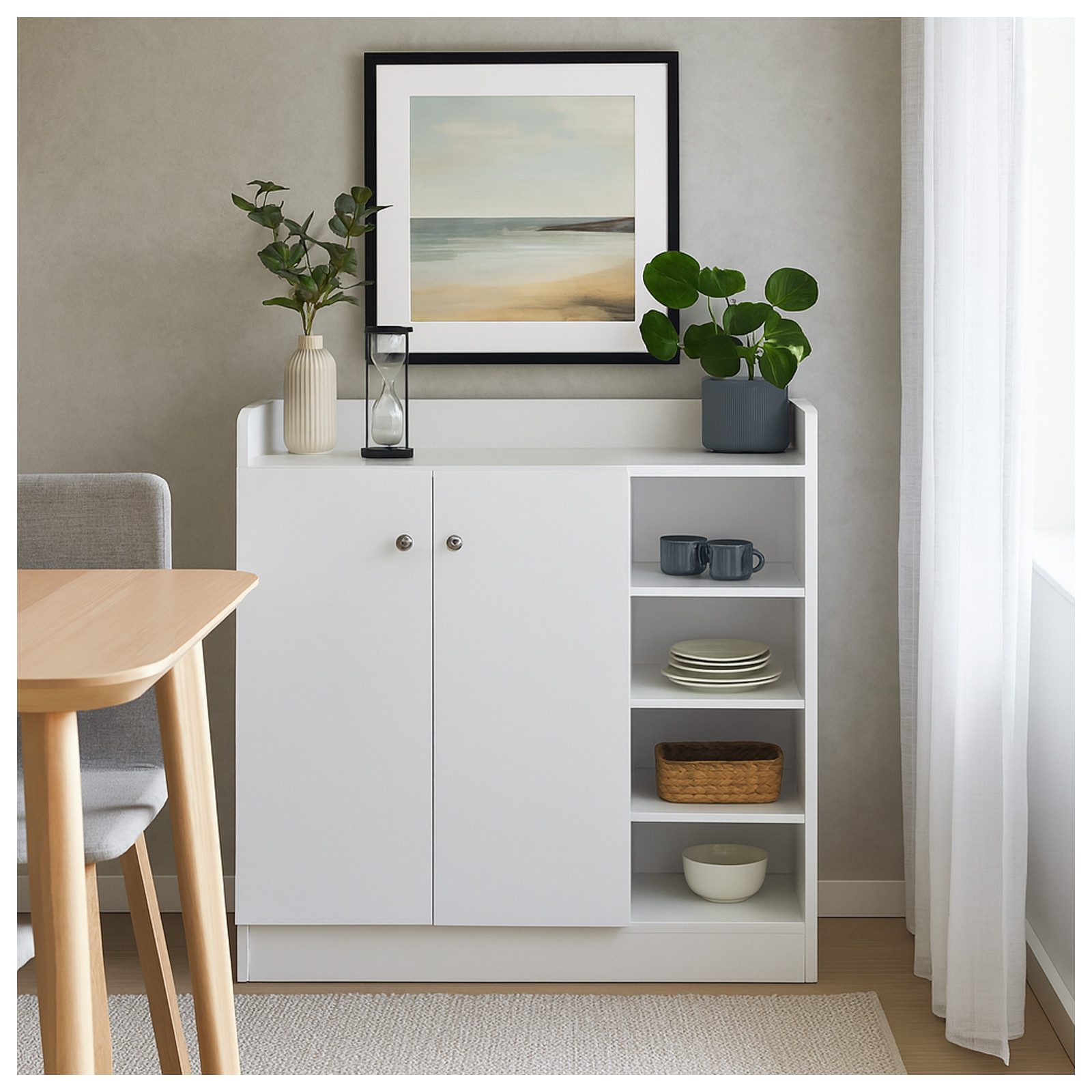 HTI-Line Kommode Kommode Nina mit 8 Regalfächern (Stück, 1 St., 1x Kommode Nina), Anrichte Sideboard Schrank