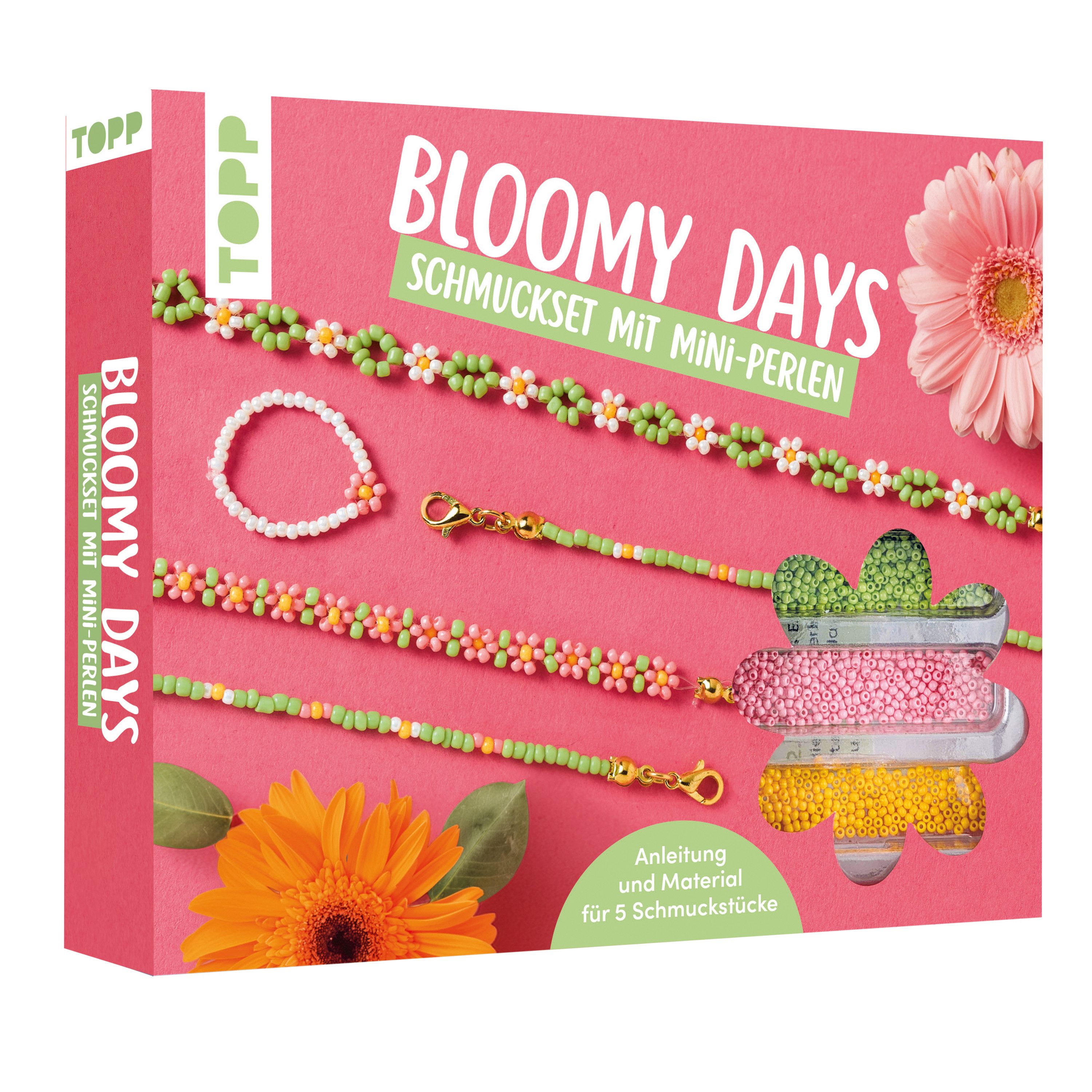 Topp Kreativset Schmuckset mit Mini-Perlen Bloomy Days