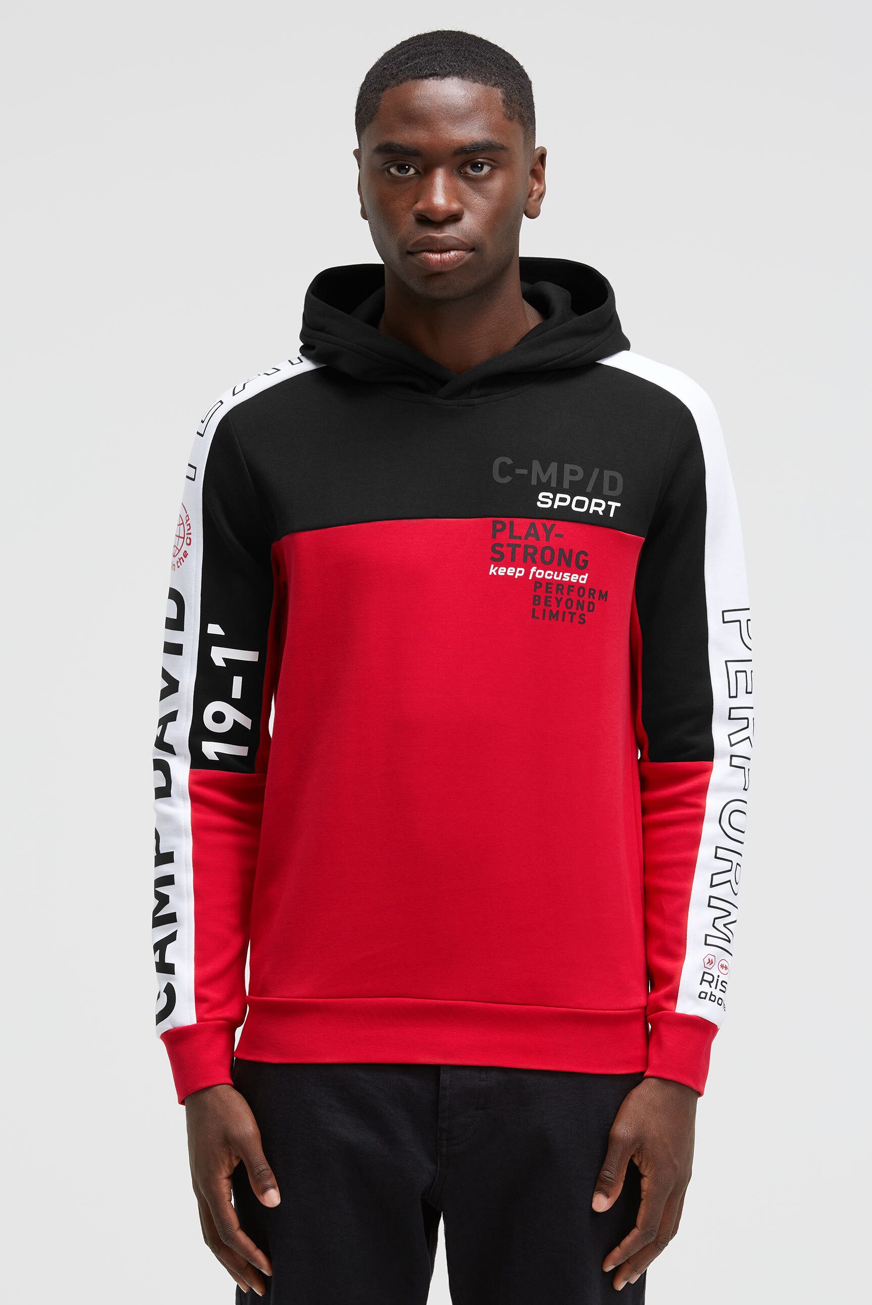 CAMP DAVID Kapuzensweatshirt mit Baumwolle