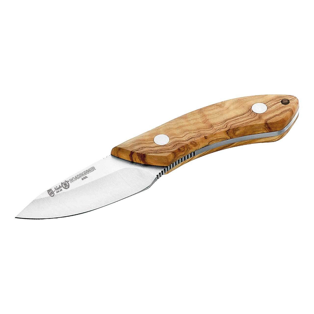 Miguel Nieto Universalmesser Nieto ROADRUNNER 10,5 cm Gürtelmesser, Olivenholz