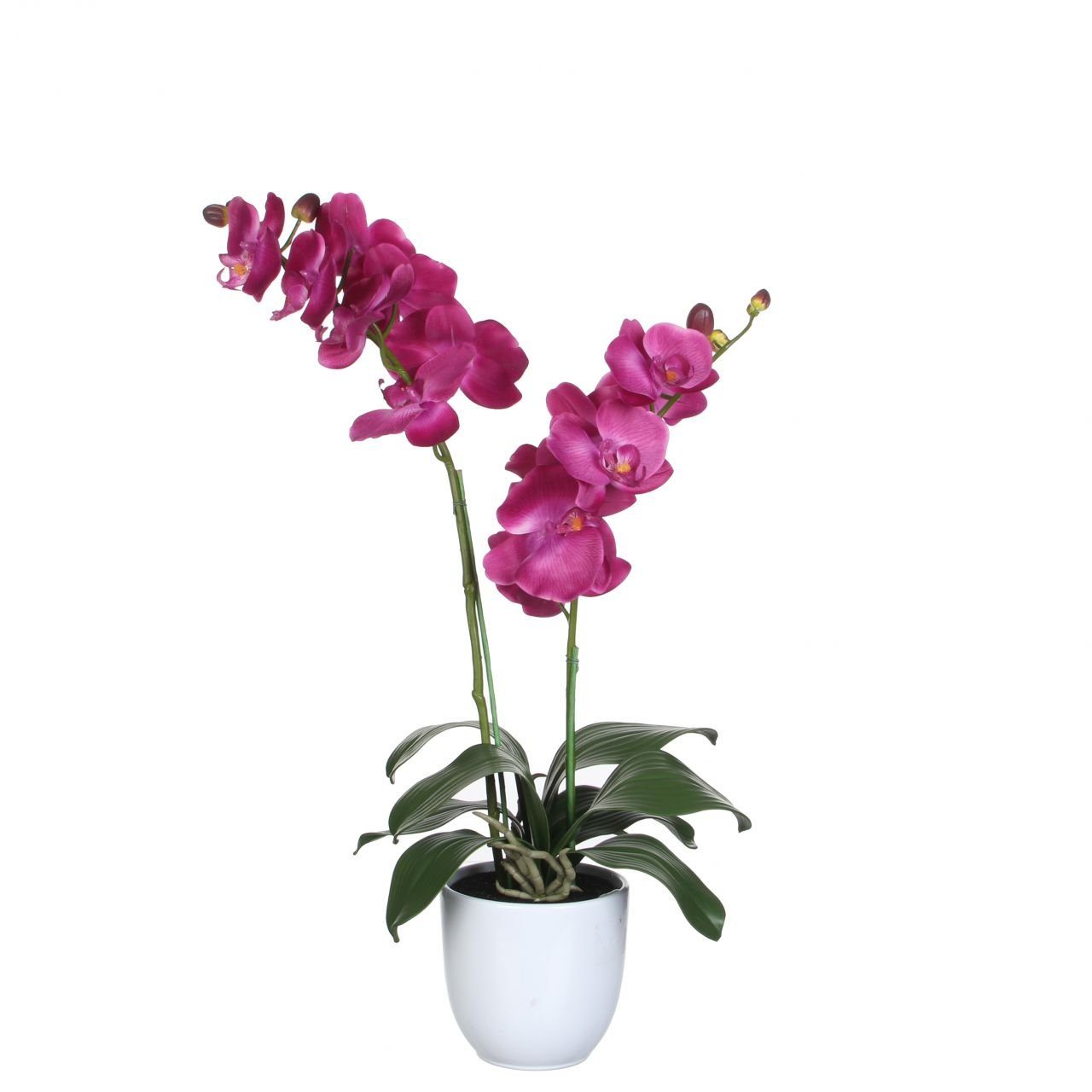 Kunstpflanze Mica Kunstpflanze Phalaenopsis im Topf violett, 66, Mica Decorations