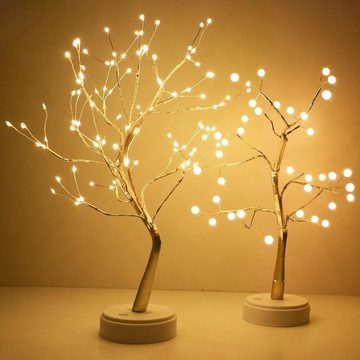 Gontence Leuchtzweig LED Lichterbaum,Bonsai Baum Licht Warmweiß Äste,108 LED Baum Lampe, Dekobaum Belichtet Baumbeleuchtung Innen Deko,USB/Batteriebetrieben