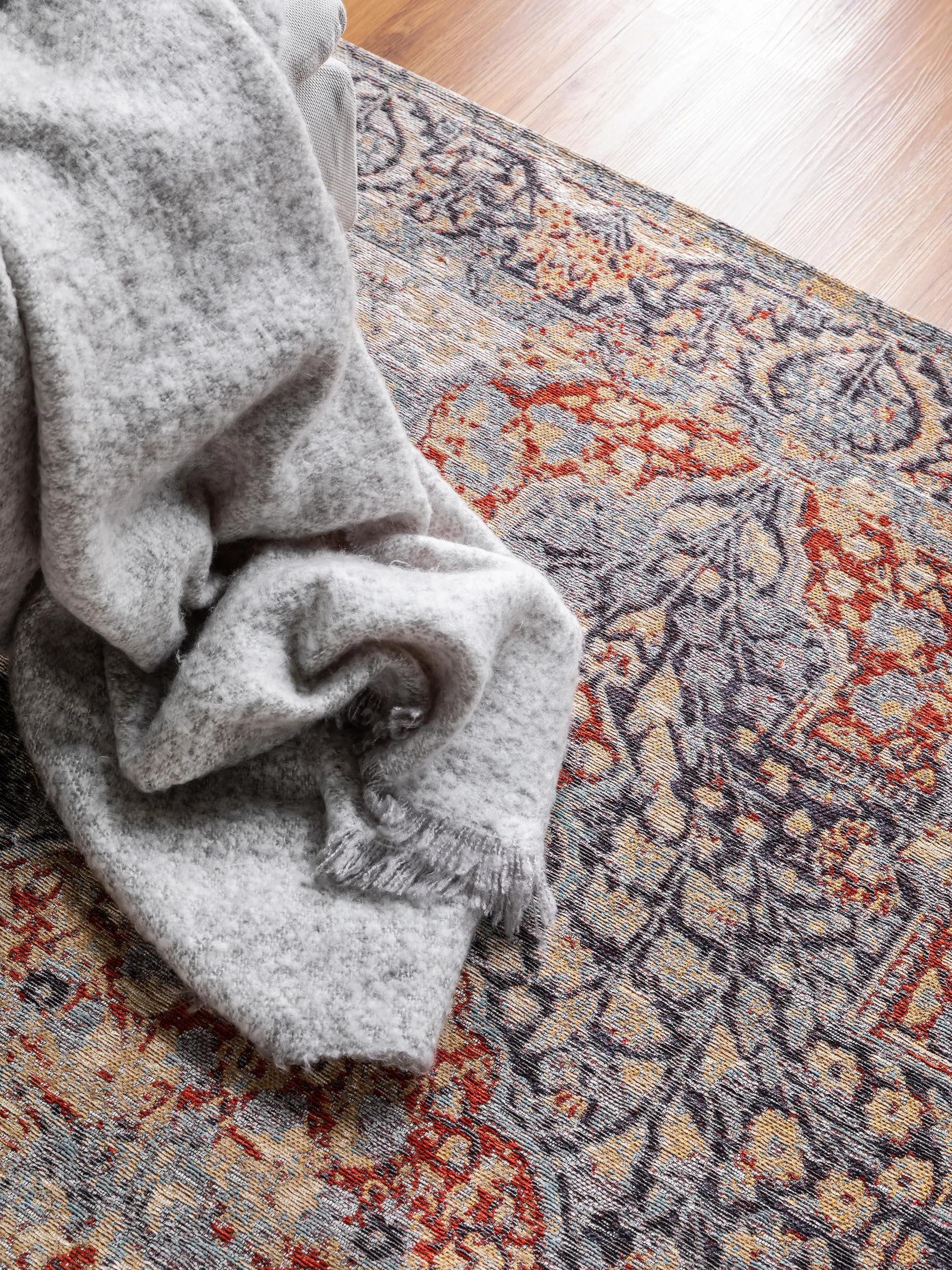 benuta Teppich Stay, rechteckig, Höhe: 5 mm, Wolle, Teppich Wohnzimmer, Schlafzimmer, Esszimmer, Flur, Hygge & Cozy