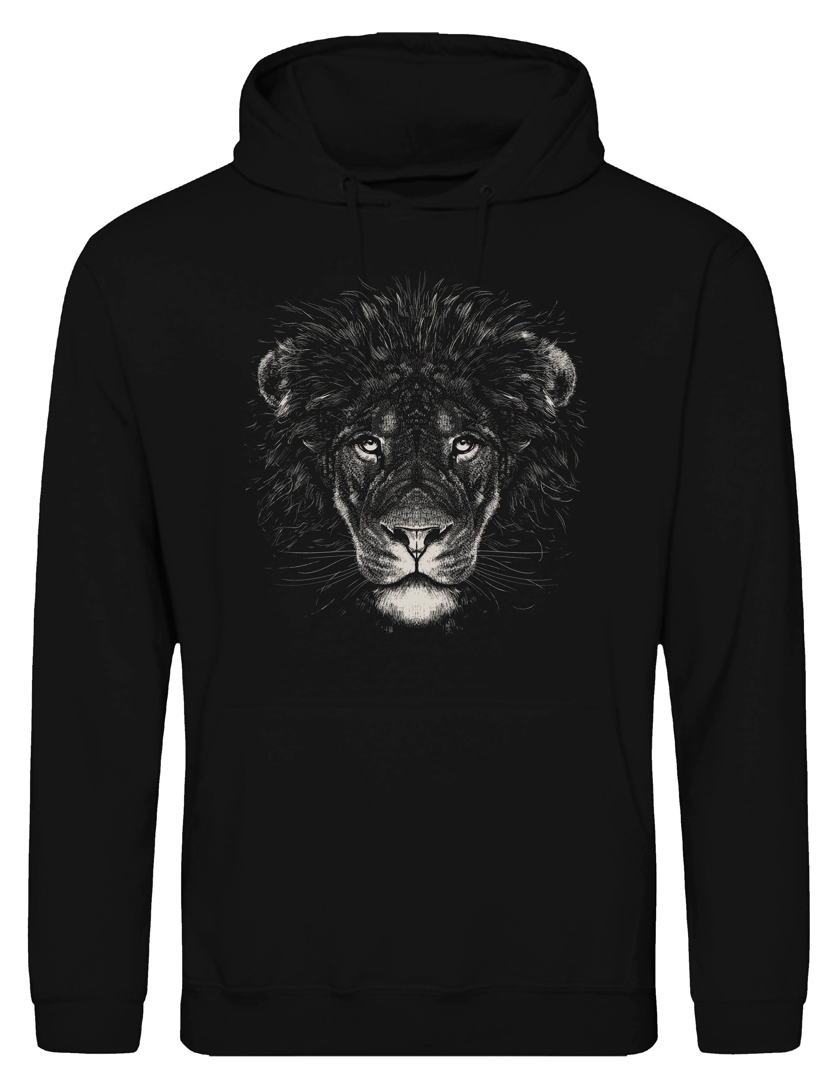 Youth Designz Kapuzenpullover Löwe Herren Hoodie Pullover mit modischem Frontprint