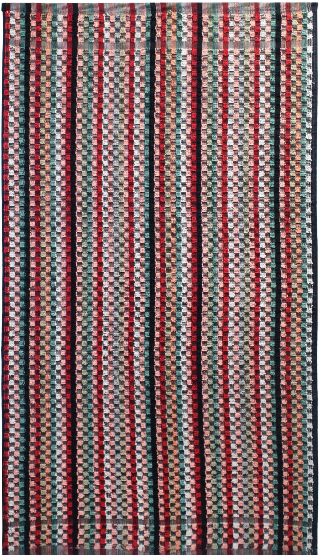 Delindo Lifestyle Handtuch Frottier Grubentuch, 50x90 cm, Frottier (5-St), Multicolor kariert aus Baumwolle