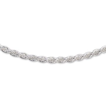 Unique Silberkette 925 Silberkette: Kordelkette Silber 2mm, Länge wählbar, inkl. Etui