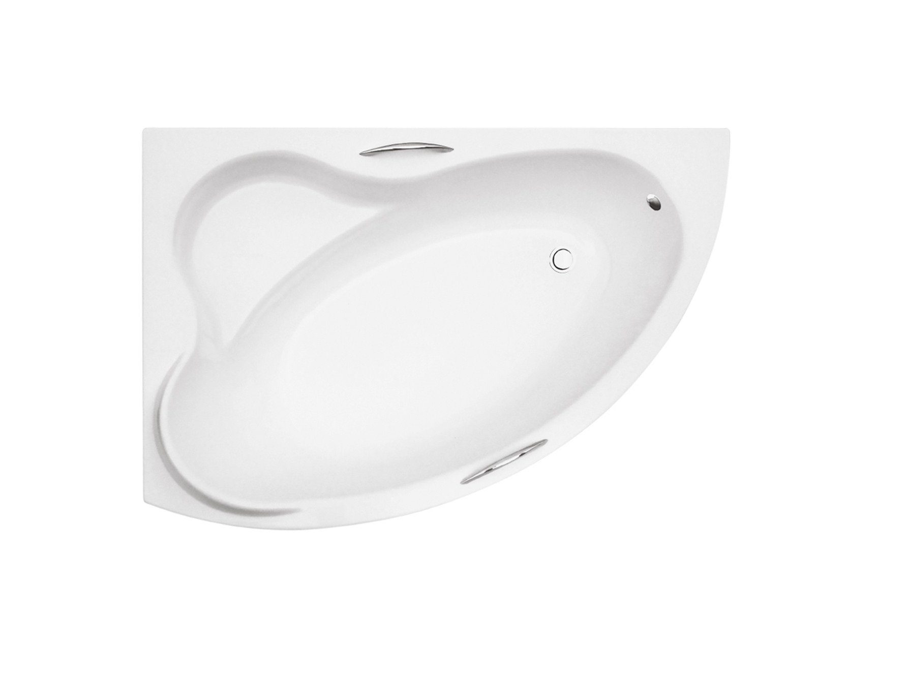 KOLMAN Badewanne Eckbadewanne Ada 140x90, (Links/Rechts), Ablaufgarnitur & Füße GRATIS