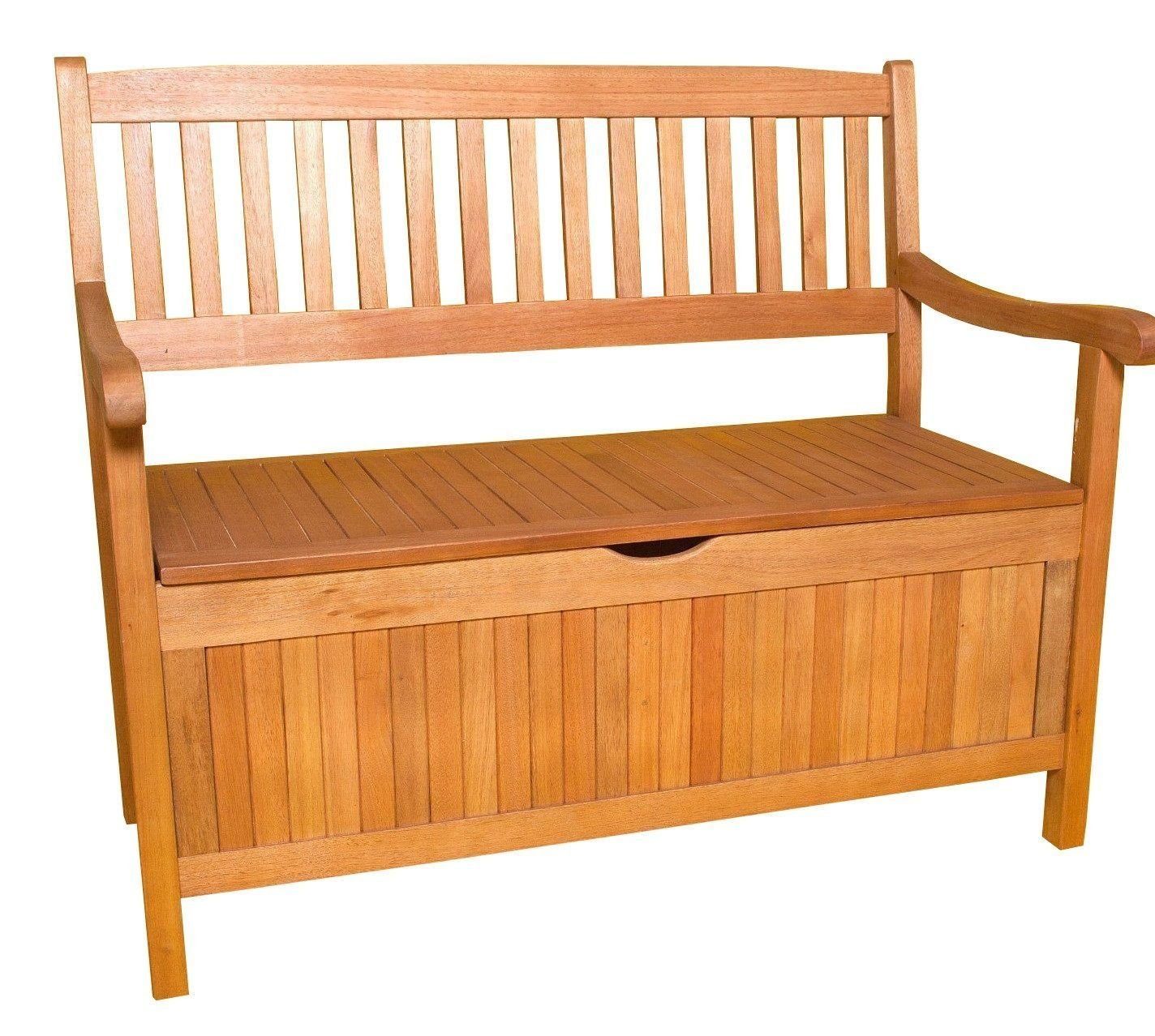 Sedex Truhenbank Truhenbank Greena aus Eukalyptusholz, integriertes Staufac günstig online kaufen