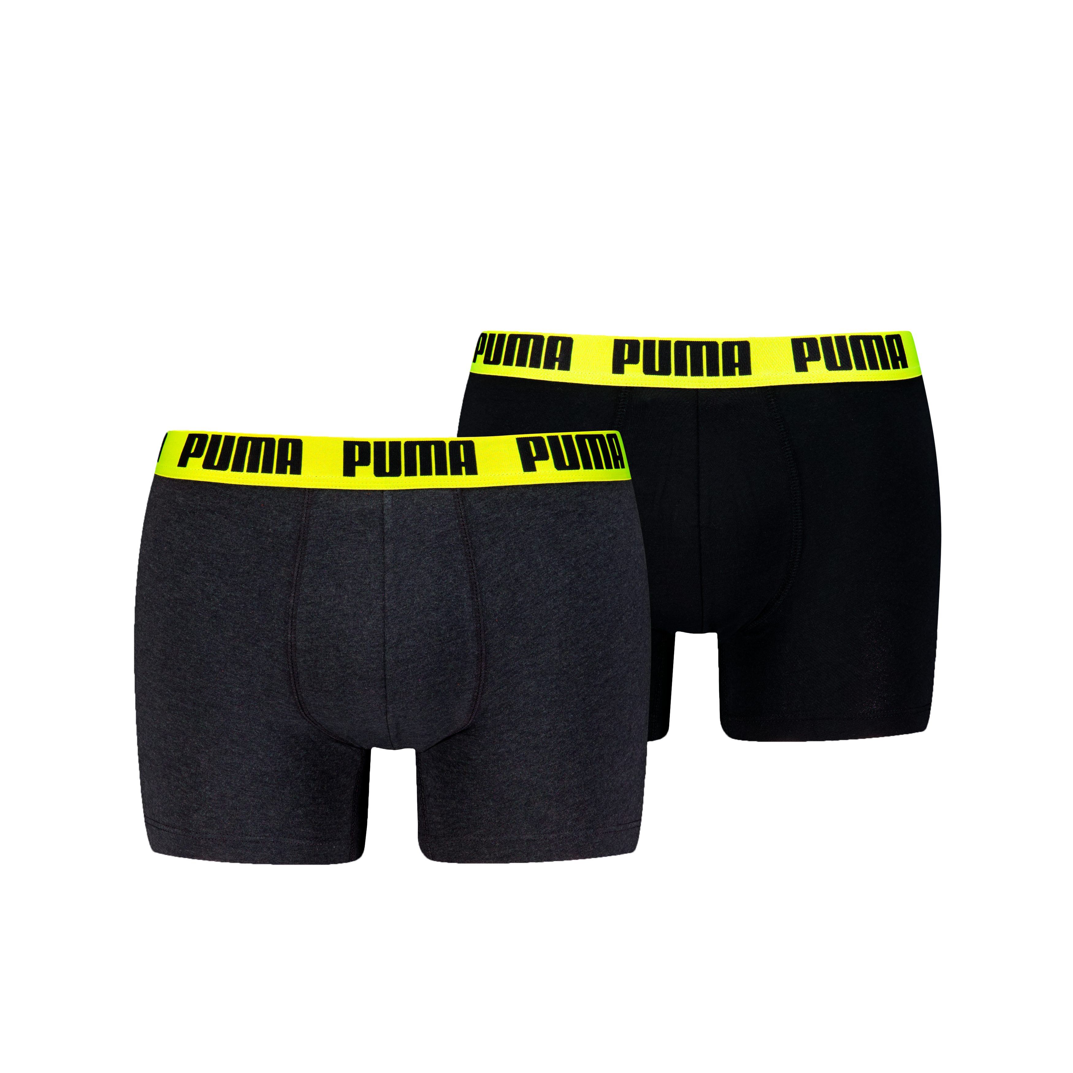 PUMA Boxershorts PUMA MEN EVERYDAY BASIC BOXERS 2P (Packung, 2er Pack) mit Puma Webbund