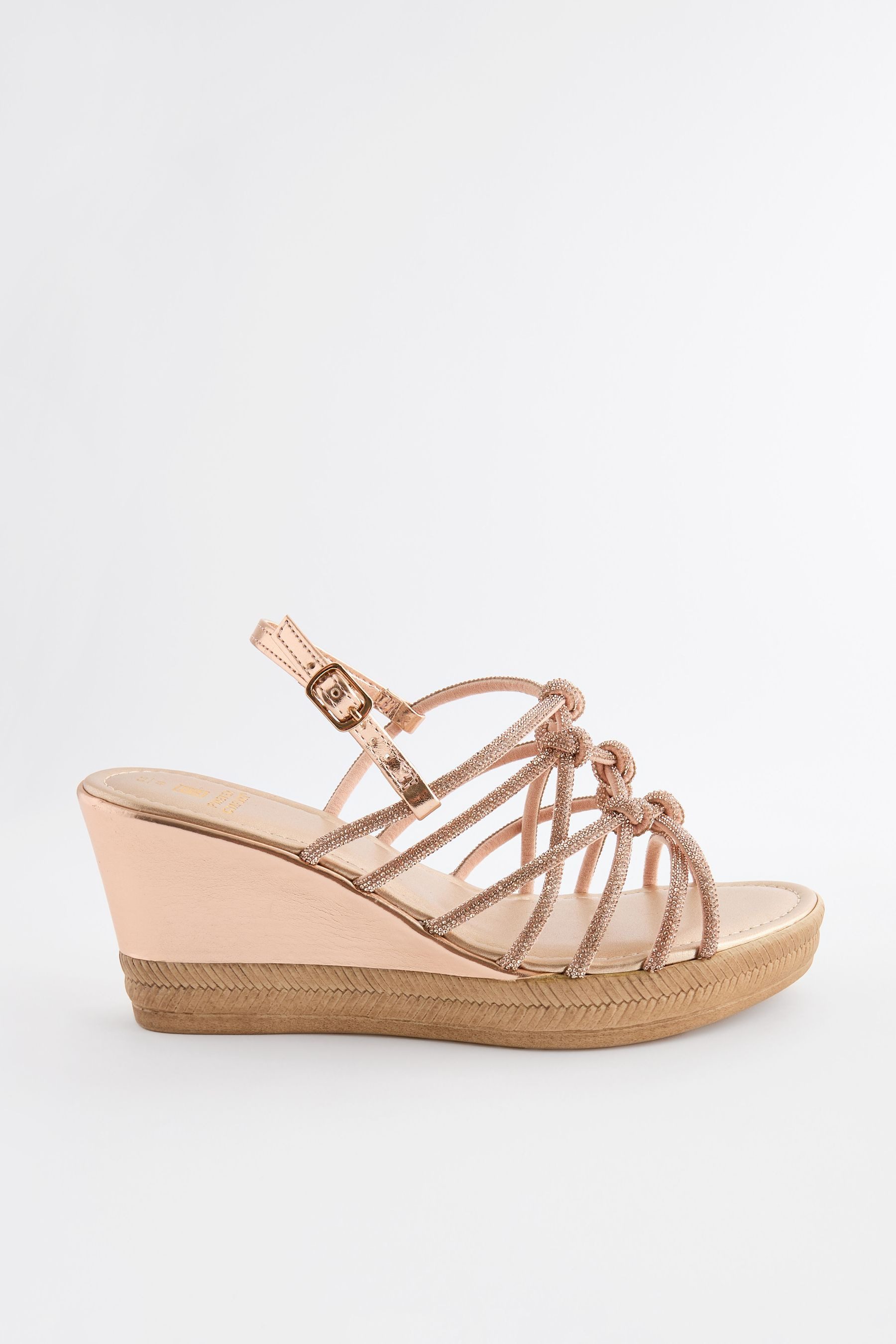 Next Forever Comfort® Keilabsatzsandaletten mit Schmuck Keilsandalette (1-tlg)