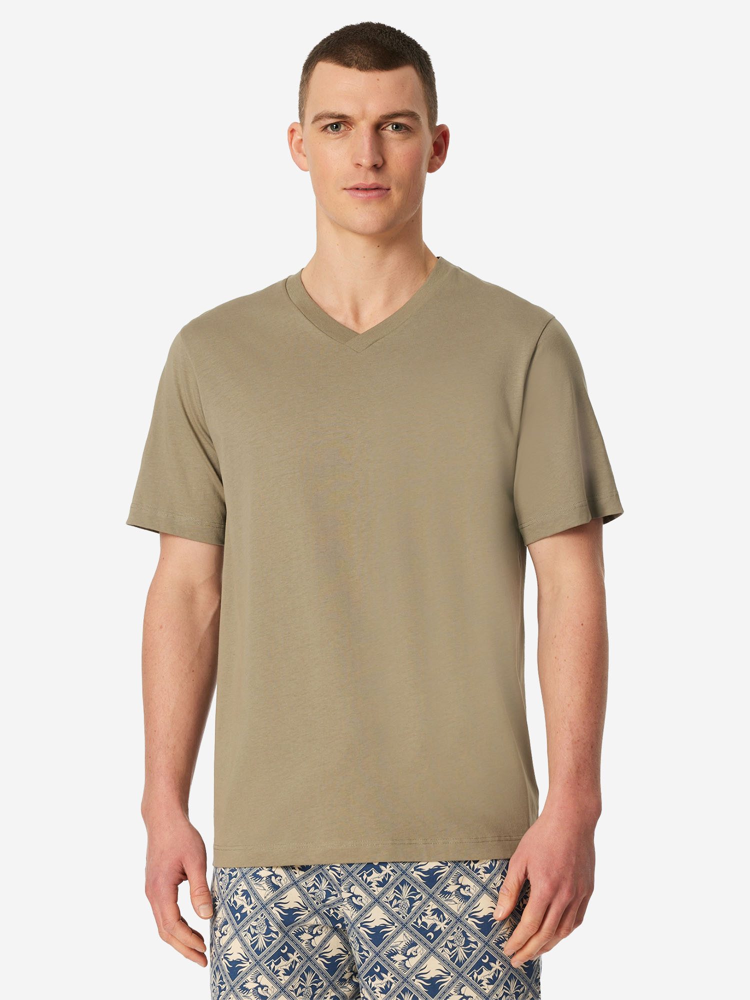 Schiesser Pyjamaoberteil Mix Relax Schlafshirt, Pyjama Shirt, Nachtshirt