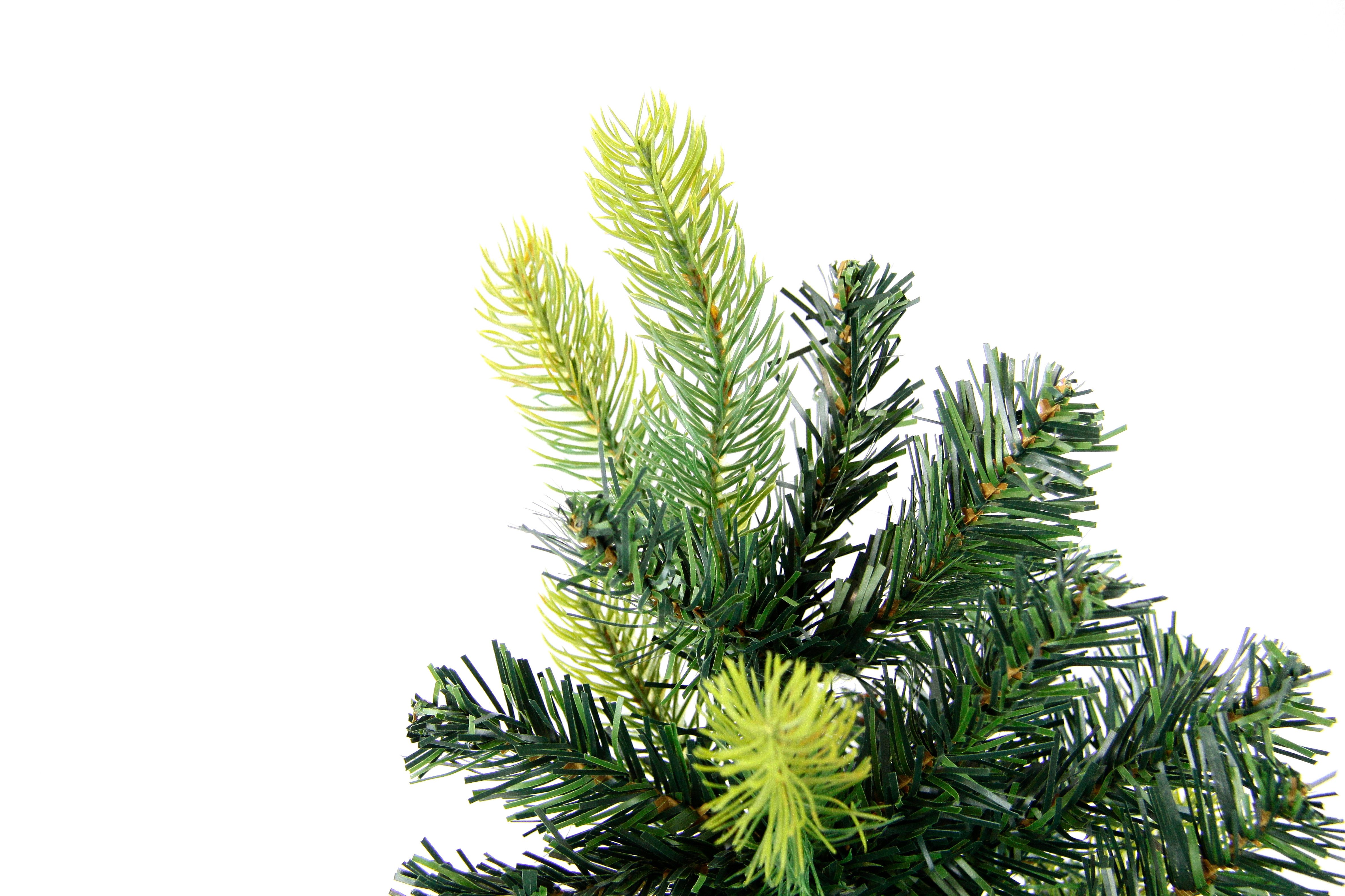 I.GE.A. Künstlicher Weihnachtsbaum LED-Tannenbaum, Mini Christbaum Weichnadel Kunsttanne Dekobaum Weihnachtsdeko Tanne – Bild 3 von 4