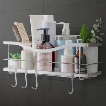 Kincmax Organizer Edelstahl Duschablage für die Dusche - Rostfrei und Silberfarben, Duschablage Edelstahl Rostfrei Duschregal (Silber)