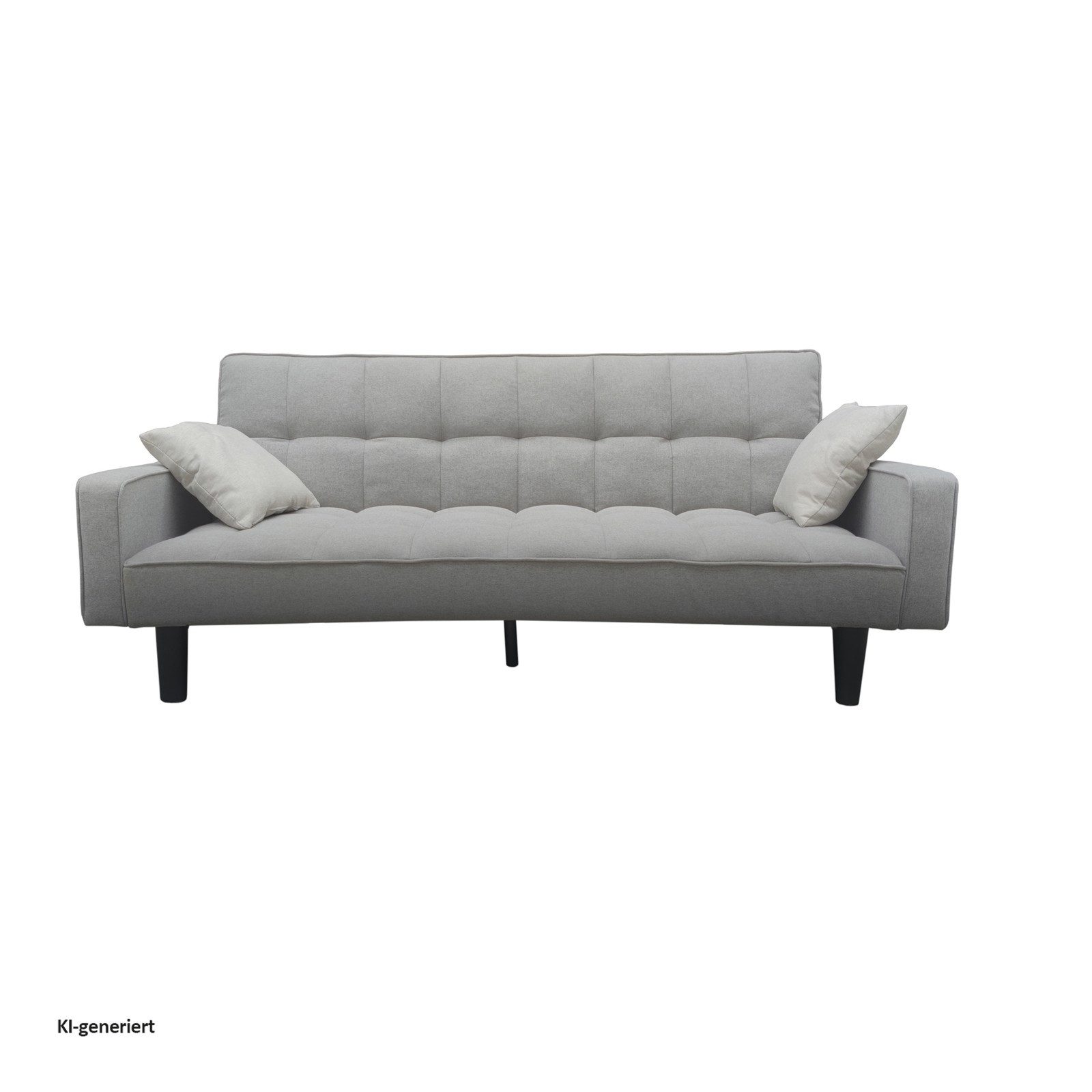 HTI-Living Schlafsofa Schlafsofa Brigga One Grau, Stück 1 Teile, Funktionscouch inklusive 2 Zierkissen