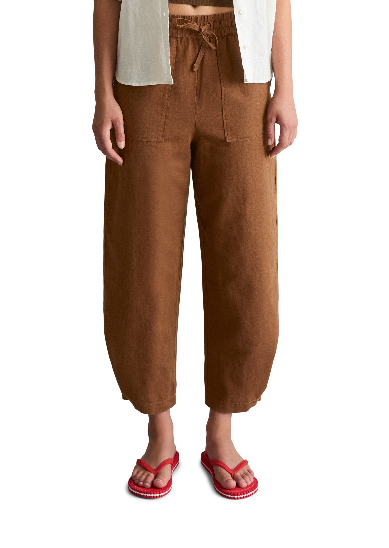 Marc O'Polo DENIM Chinohose aus Leinen-Baumwolle-Mix