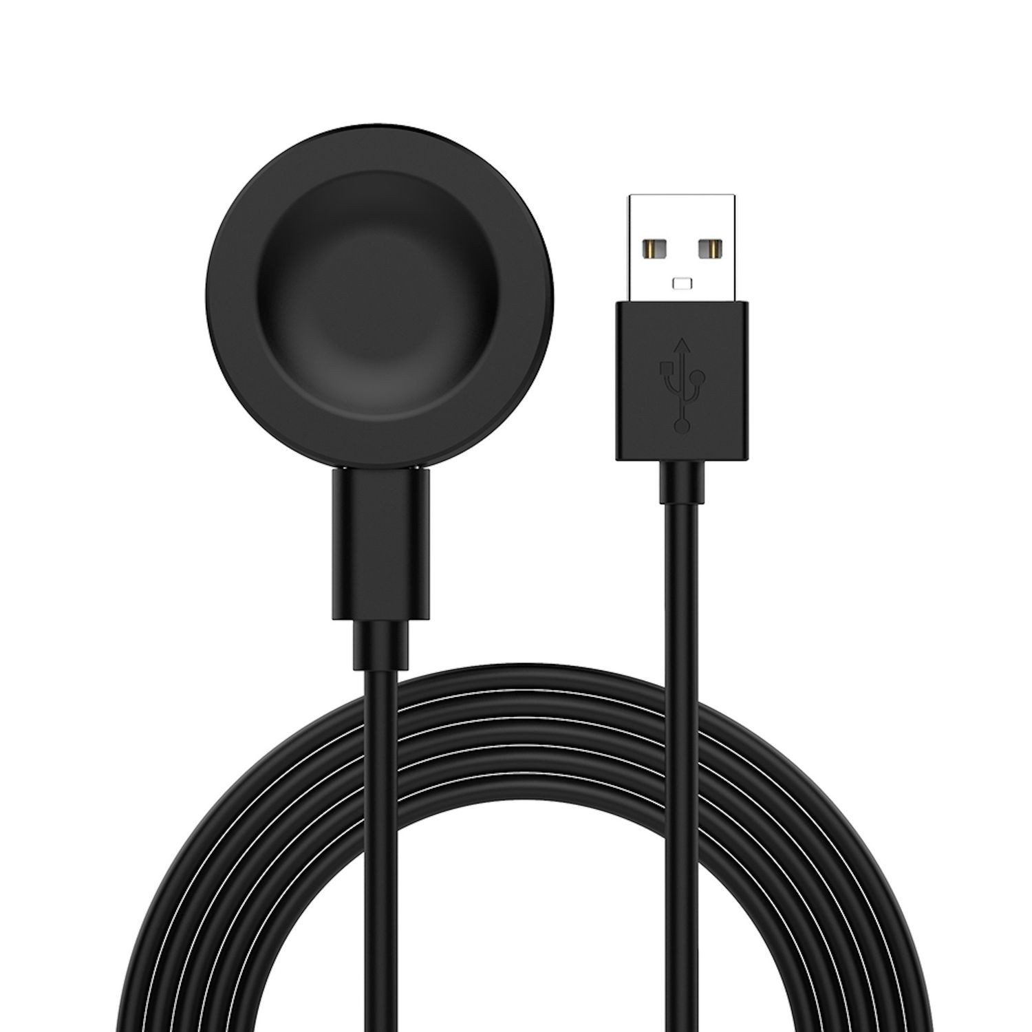 Wigento Für Huawei Watch GT 5 Pro 42mm USB Smart Watch Ladekabel 1 Meter Black Stromadapter