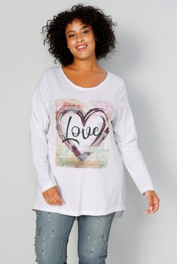 Angel of Style Longsleeve T-Shirt A-Line LOVE Motiv Rundhals Langarm