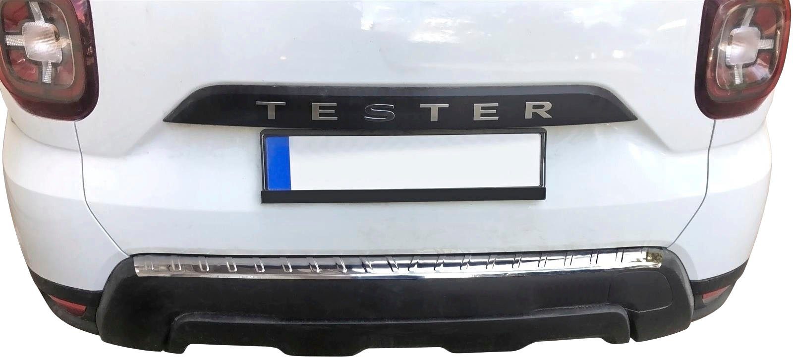 Duster poliert, chrom Ladekantenschutz, Dacia für Abkantung Edelstahl 2018, II, RECAMBO mit ab Zubehör