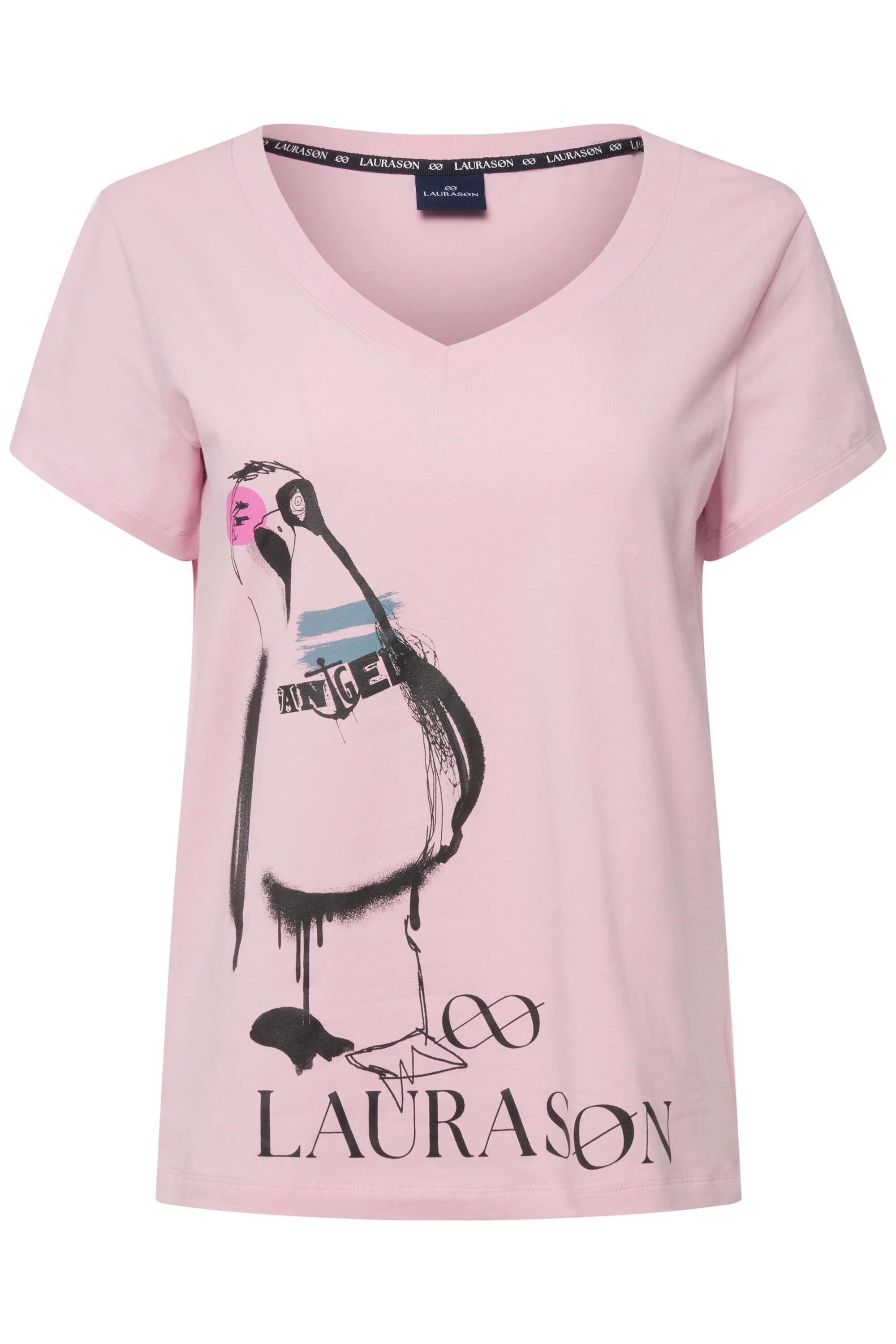 Laurasøn T-Shirt T-Shirt Möwe V-Ausschnitt Halbarm günstig online kaufen
