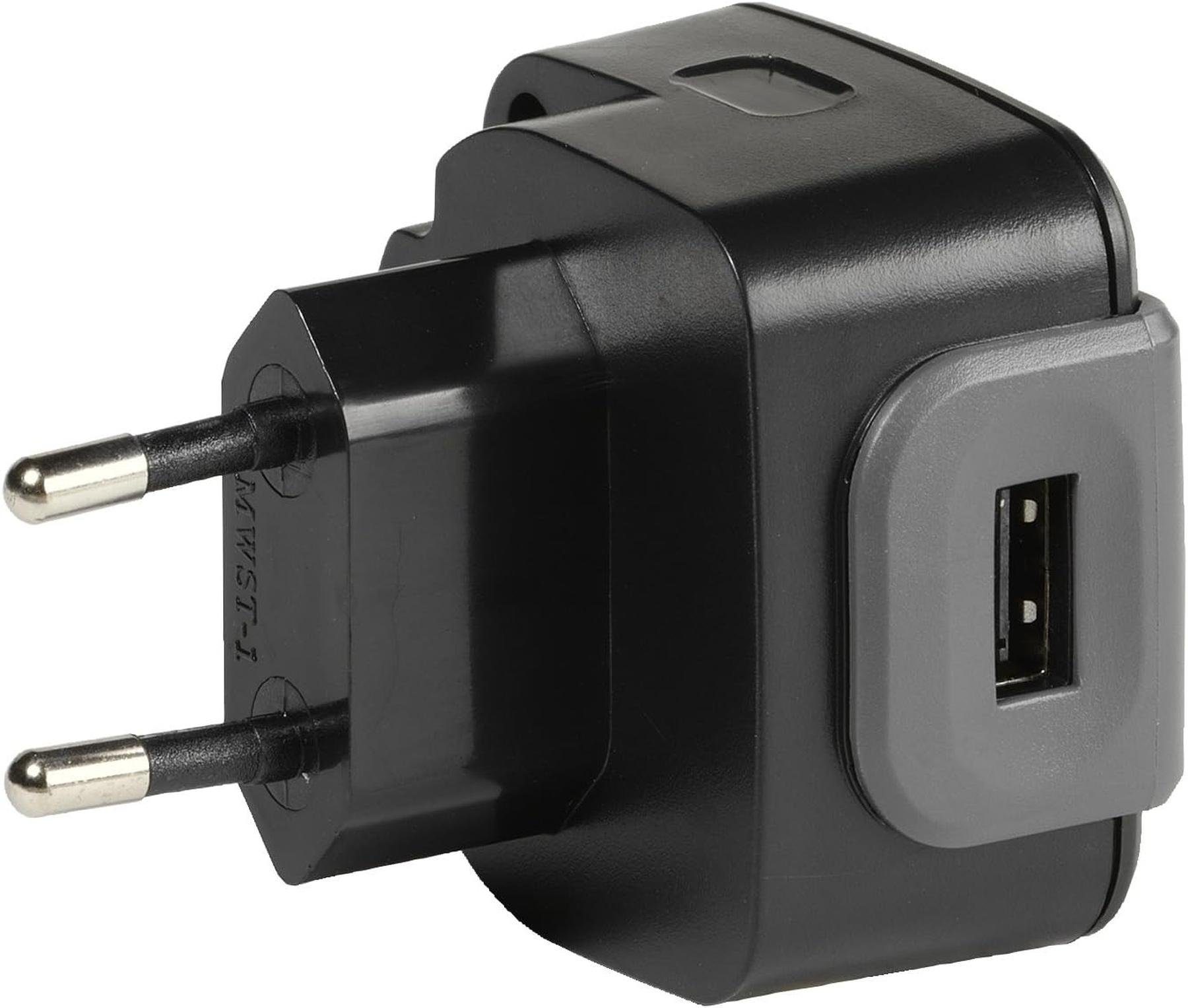 Vivanco Vivanco PAH 24 USB Netzteil Adapter Buchse beidseitig steckbar, 2,4 A USB-Adapter