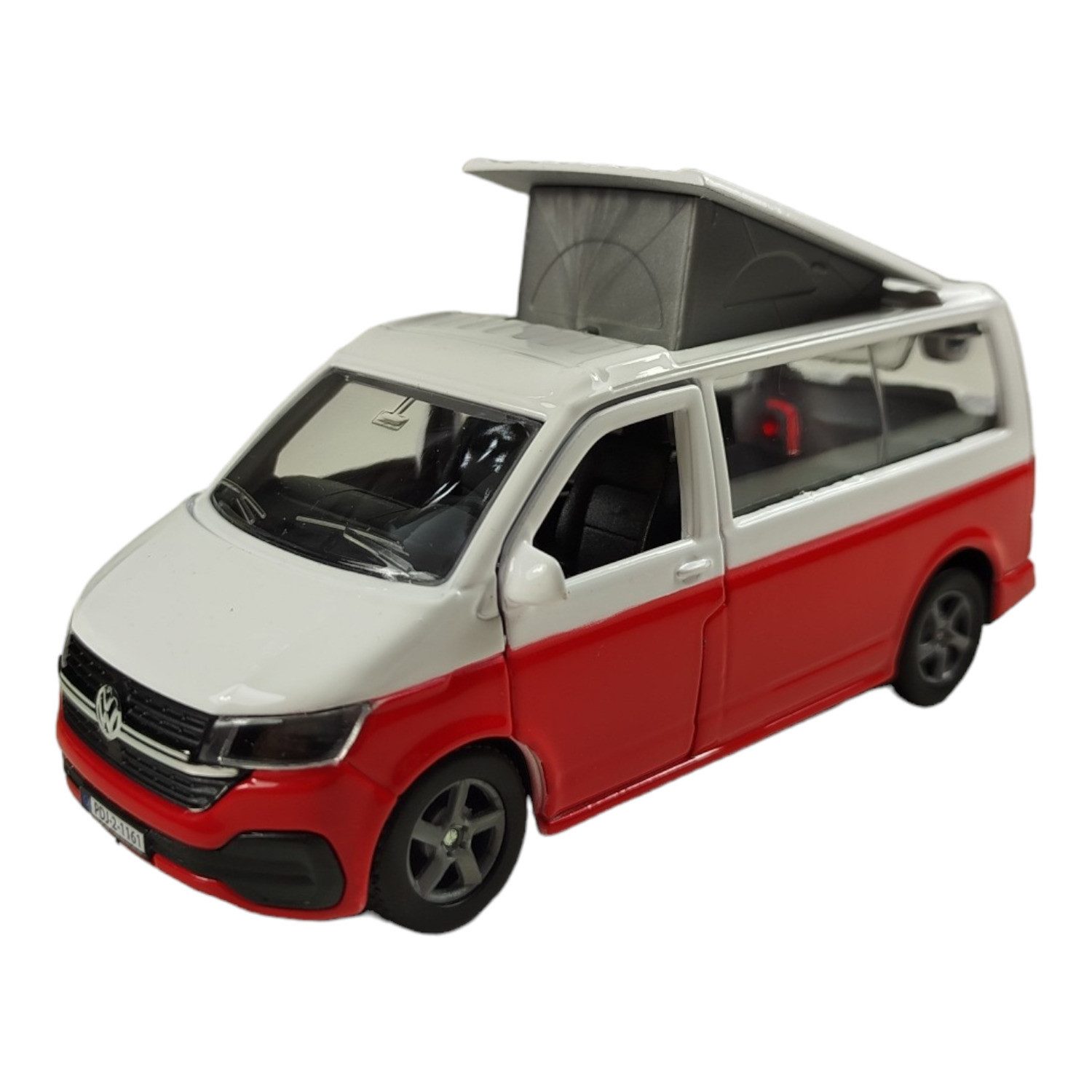 Toys Amsterdam Modellauto Volkswagen Camper Modellauto VW Van mit Aufstelldach und