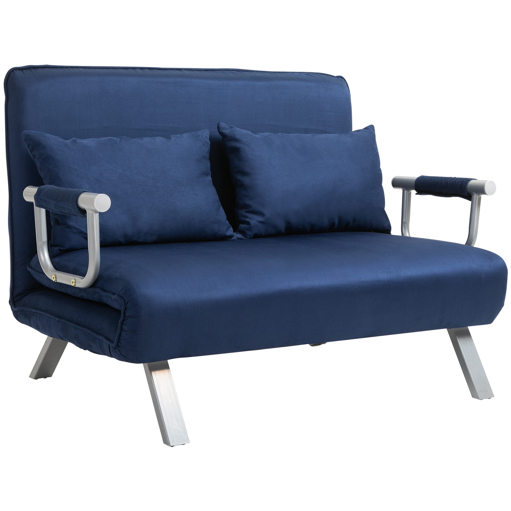 HOMCOM Schlafsofa 2er-Sofa mit Schlaffunktion, Verstellbarer günstig online kaufen