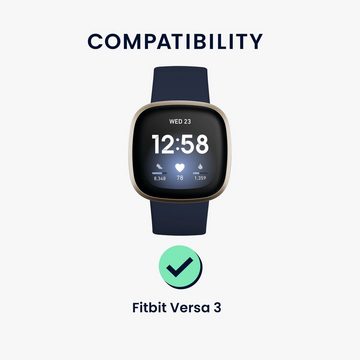 kwmobile Schutzfolie 2x Displayschutzfolie für Fitbit Versa 3, (1-St), Schutzfolie für Fitness Tracker - robuster Displayschutz - transparent