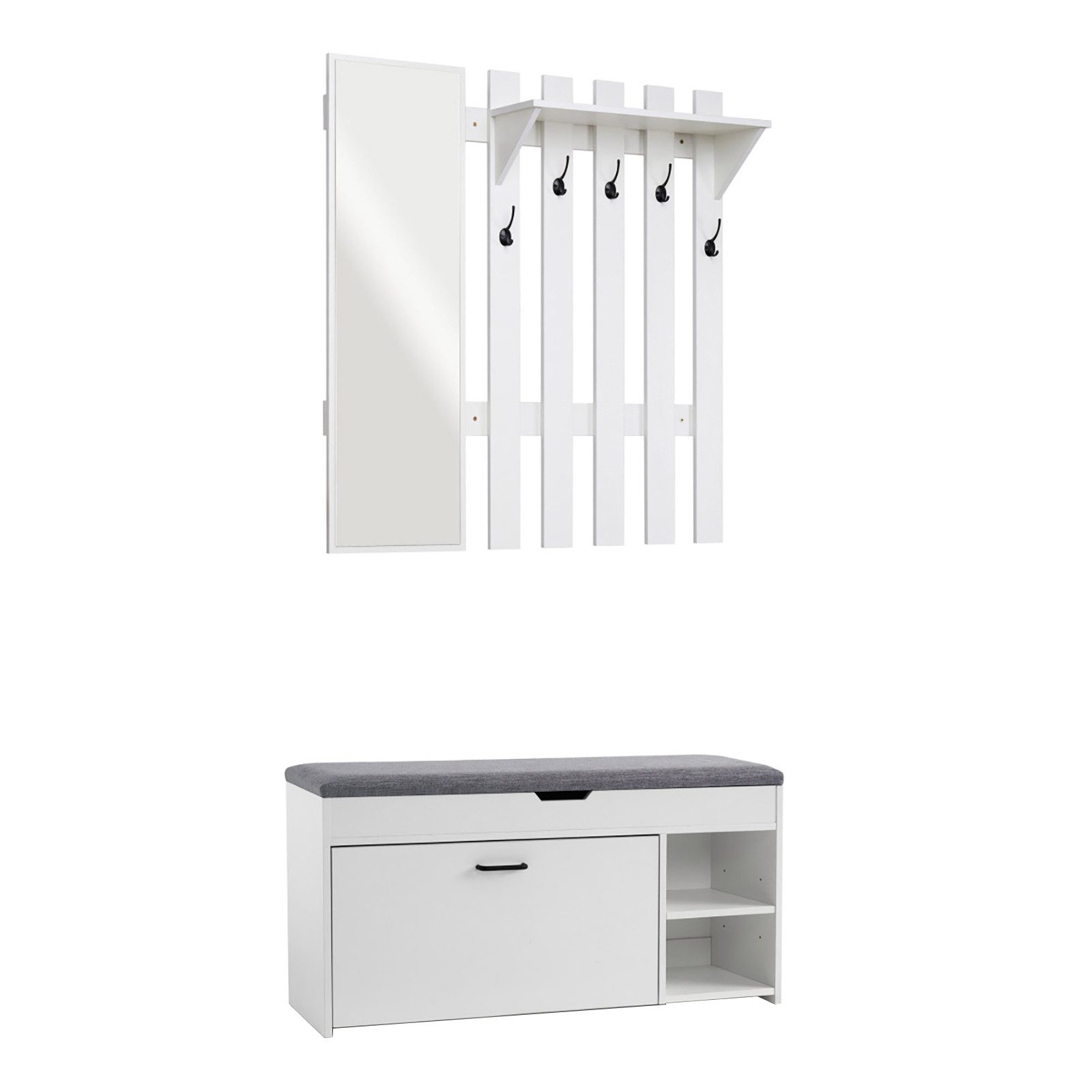Mondeer Garderoben-Set (2-St), Garderobe mit Schuhbank, günstig online kaufen