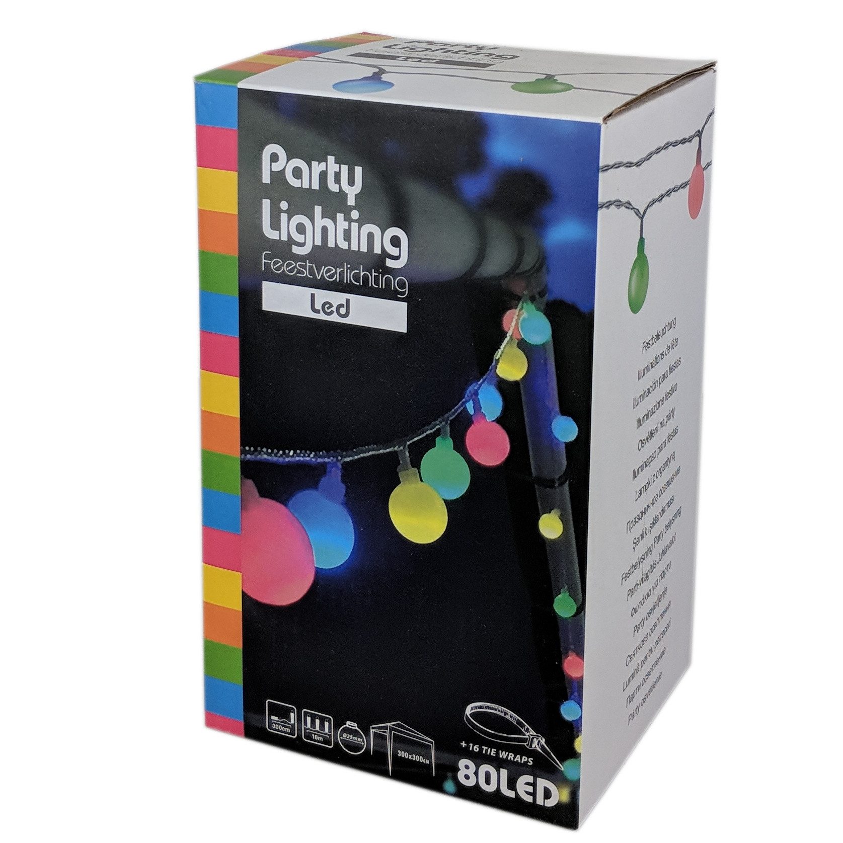 Kamelio Lichterkette Party Deko LED Lichterkette bunt Beleuchtung 20m,80LED günstig online kaufen