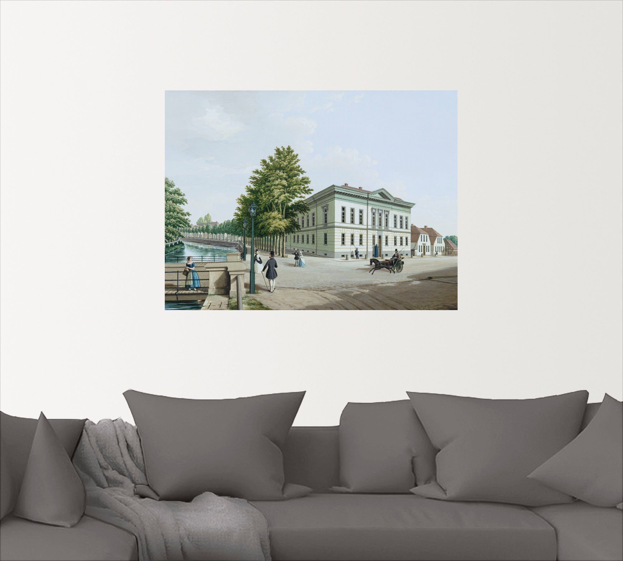 Oldenburg. (1 St), Prinzenpalais Leinwandbild, Artland Um in in als Das 1848, versch. oder Größen Poster Gebäude Wandaufkleber Wandbild
