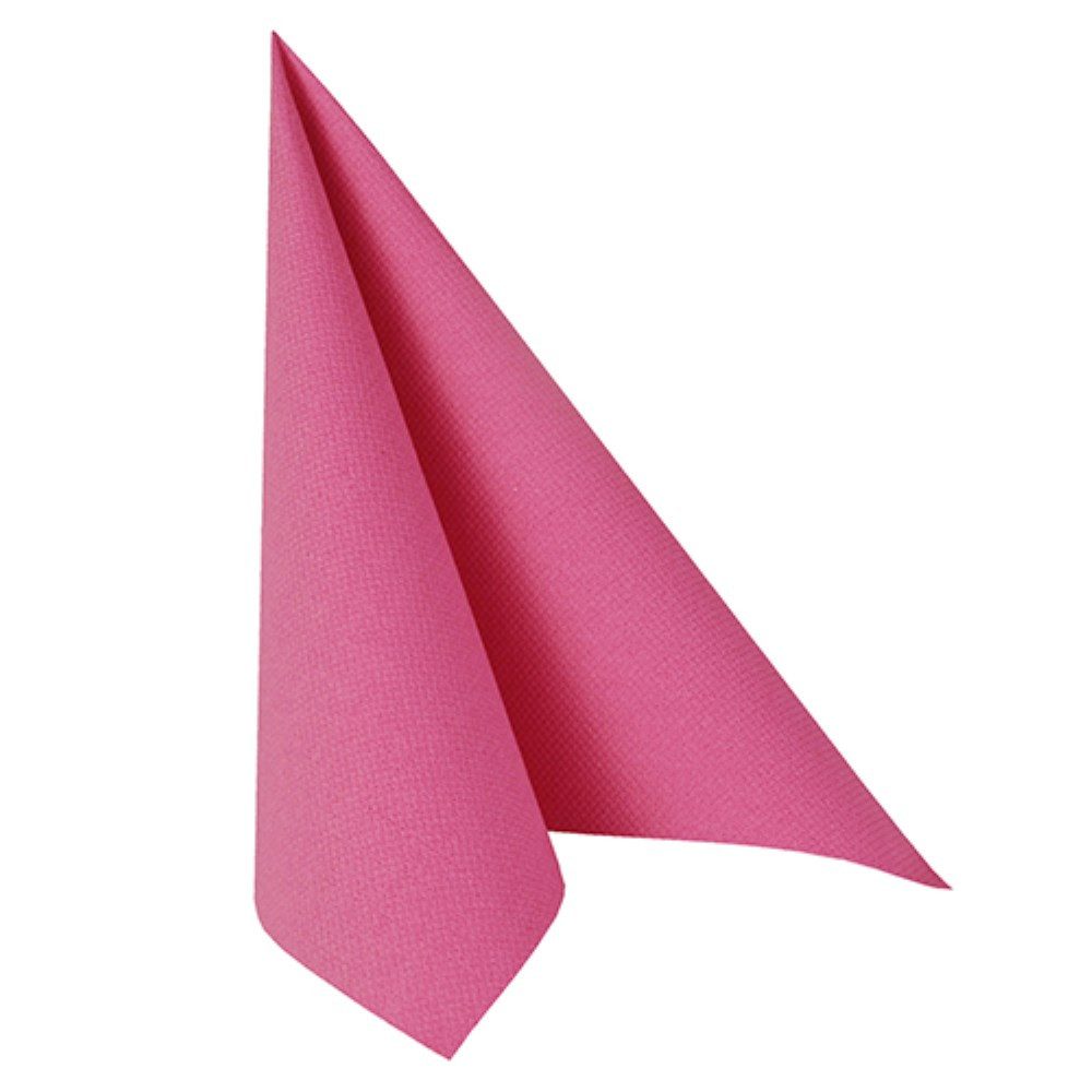 PAPSTAR Papierserviette 20 Servietten "ROYAL Collection" 1/4-Falz 40 cm x 40 cm fuchsia