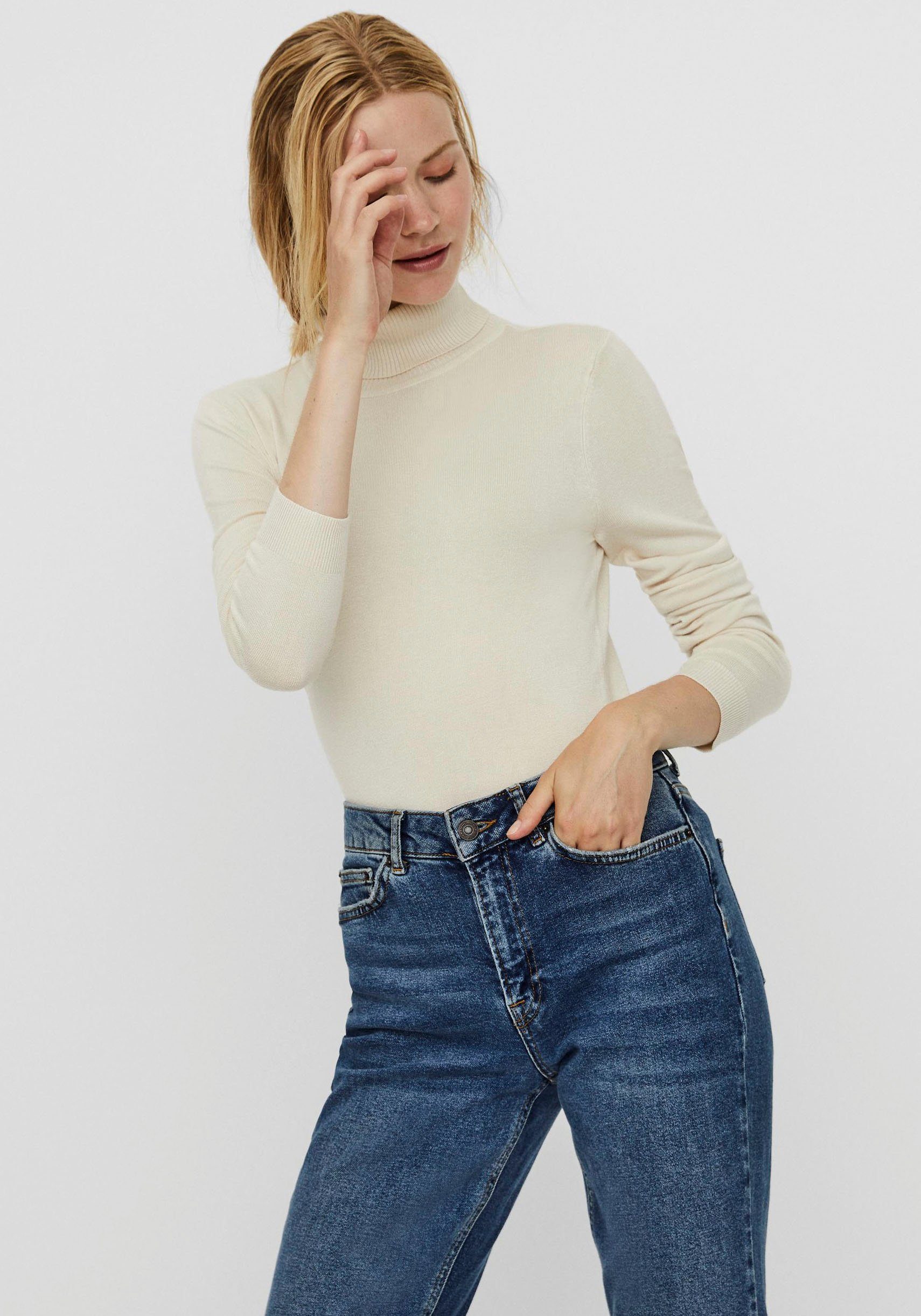 Vero Moda Rollkragenpullover VMGLORY LS ROLLNECK günstig online kaufen