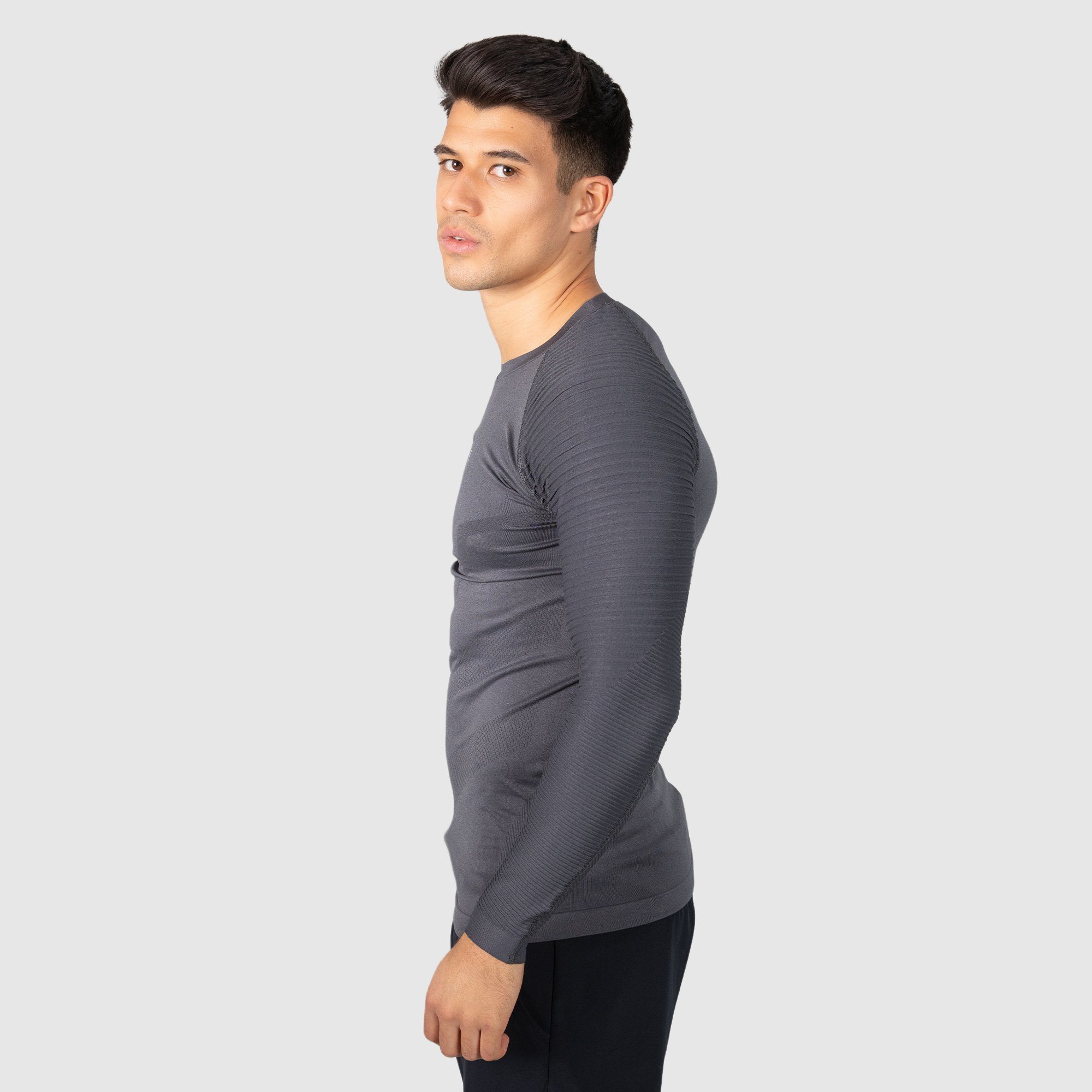 Smilodox Samson Seamless Anthrazit Longsleeve