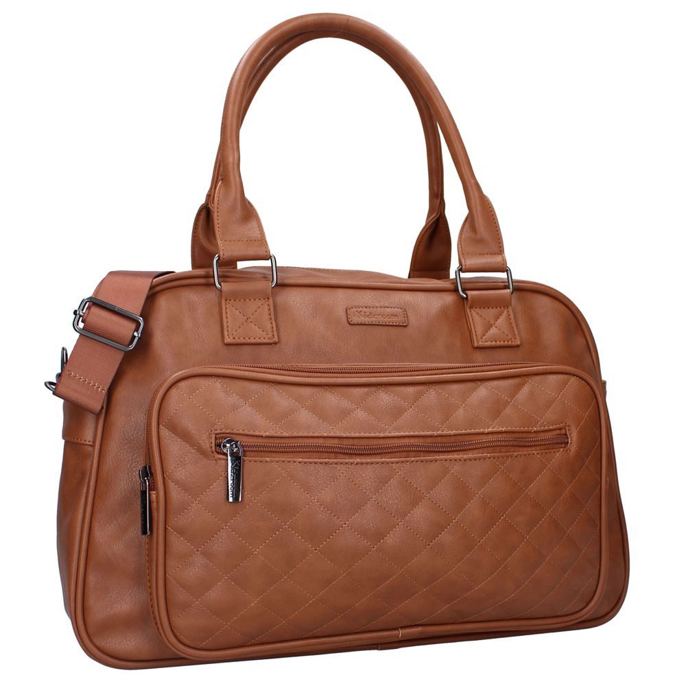 Vadobag Wickeltasche Große Braune Baby Wickeltasche Kunstleder mit Wickelunterlage