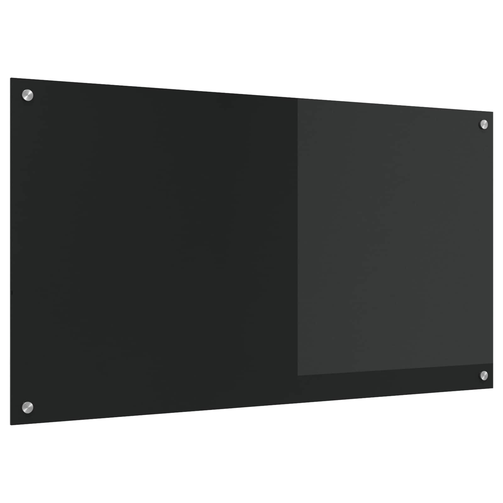Küchenrückwand Küchenrückwand Schwarz 110 x 60 cm Gehärtetes Glas