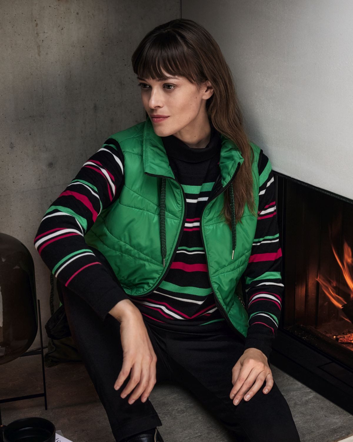 Hajo Kurzweste Steppweste mit Stehkragen günstig online kaufen