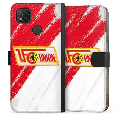 DeinDesign Handyhülle Offizielles Lizenzprodukt 1. FC Union Berlin Logo, Xiaomi Redmi 9C Hülle Handy Flip Case Wallet Cover Handytasche Leder