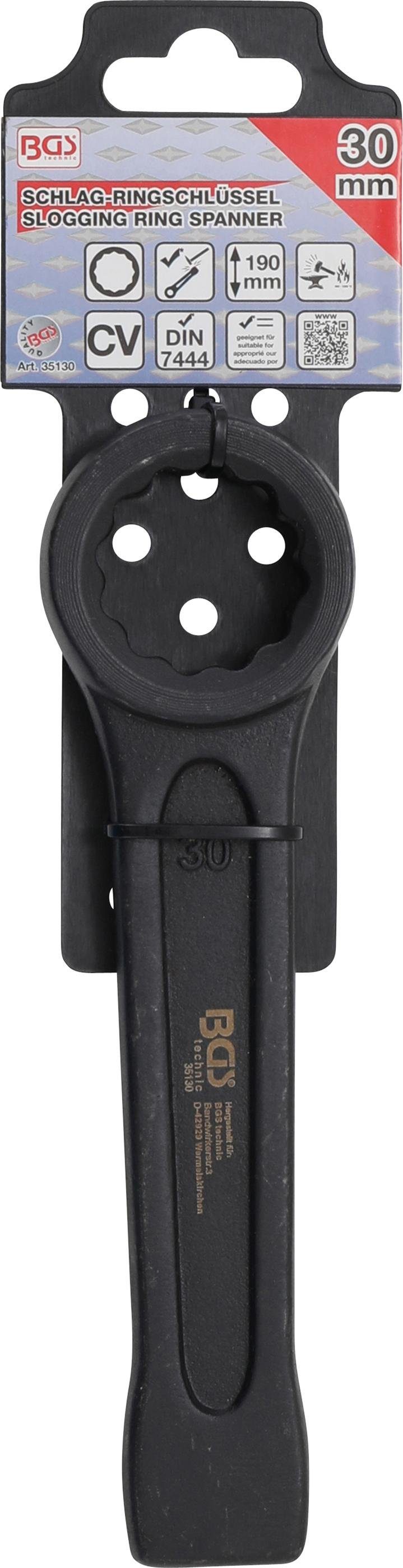 SW mm 30 Ringschlüssel BGS Schlag-Ringschlüssel, technic