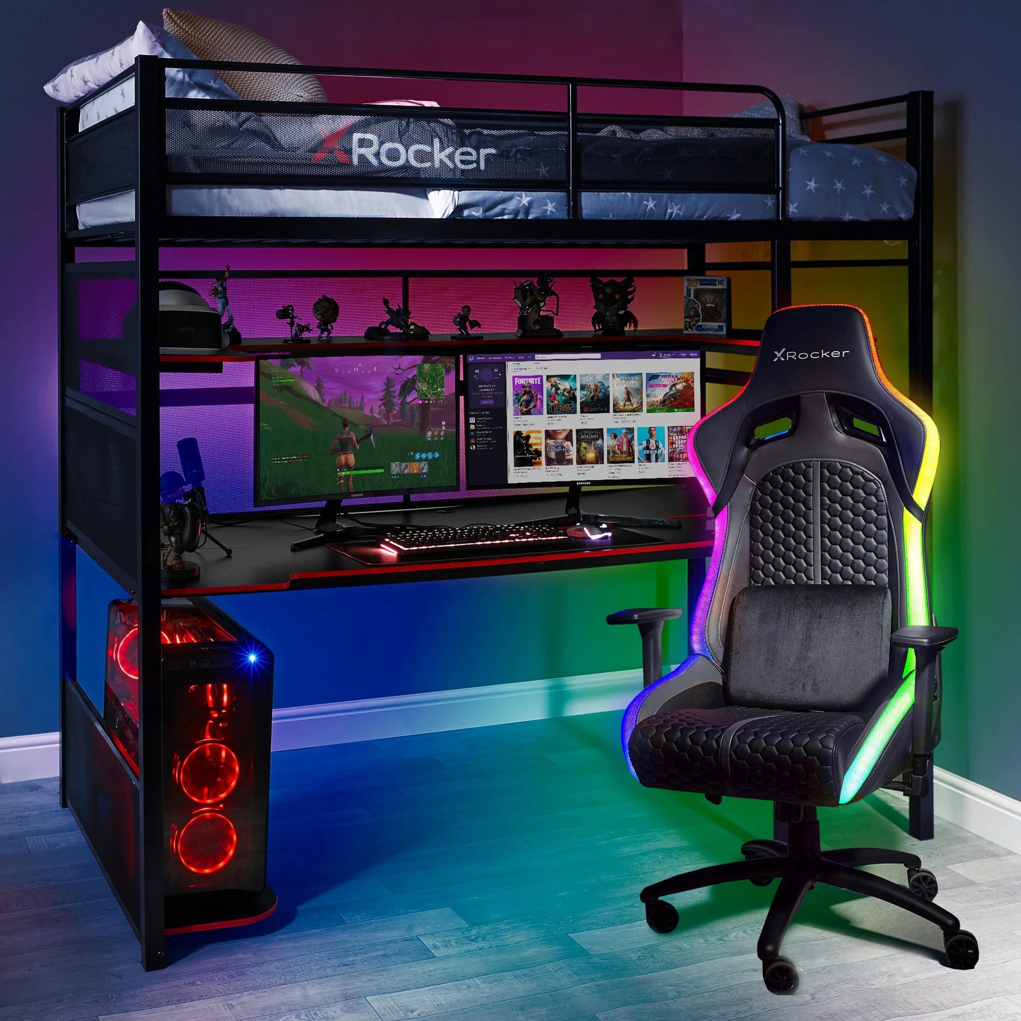 X Rocker Hochbett Battlebunk Gaming Hochbett günstig online kaufen