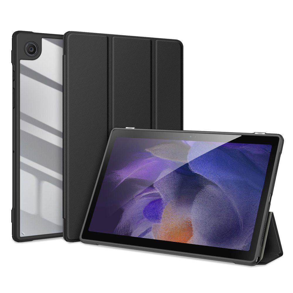 Dux Ducis Tablet-Hülle Hülle Samsung Galaxy Tab A8 10.5 '' 2021 Schwarz 10,5 Zoll, Kunstleder Schutzhülle Handy Wallet Case Cover mit Kartenfächern