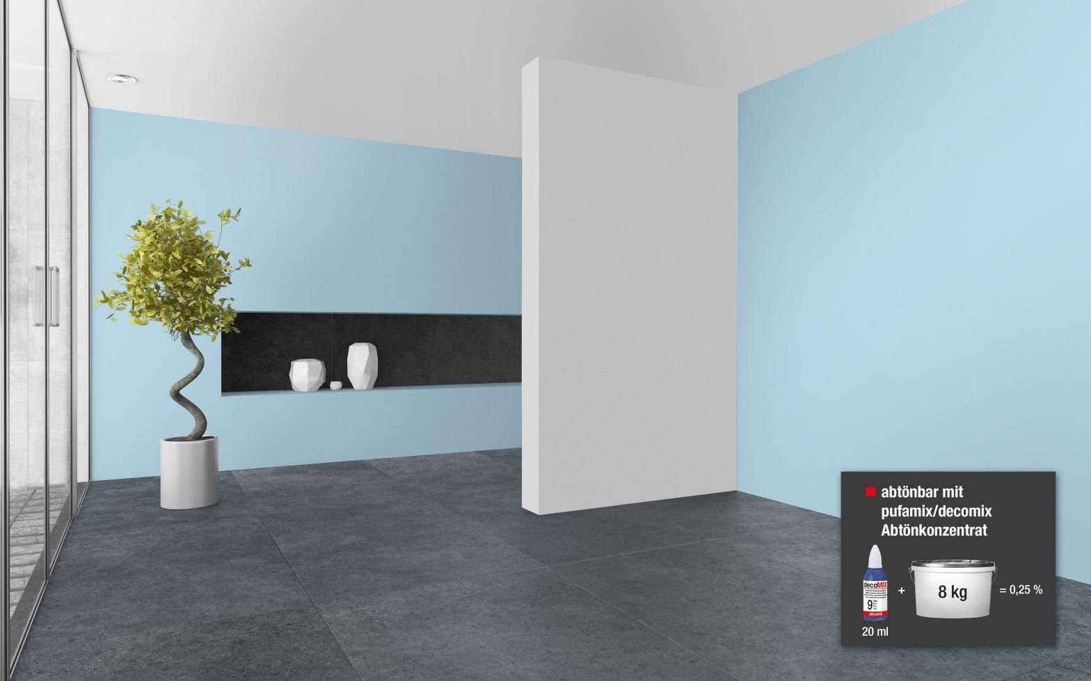 decotric® Vollton- und Abtönfarbe Decotric Abtönkonzentrat 20 ml blau