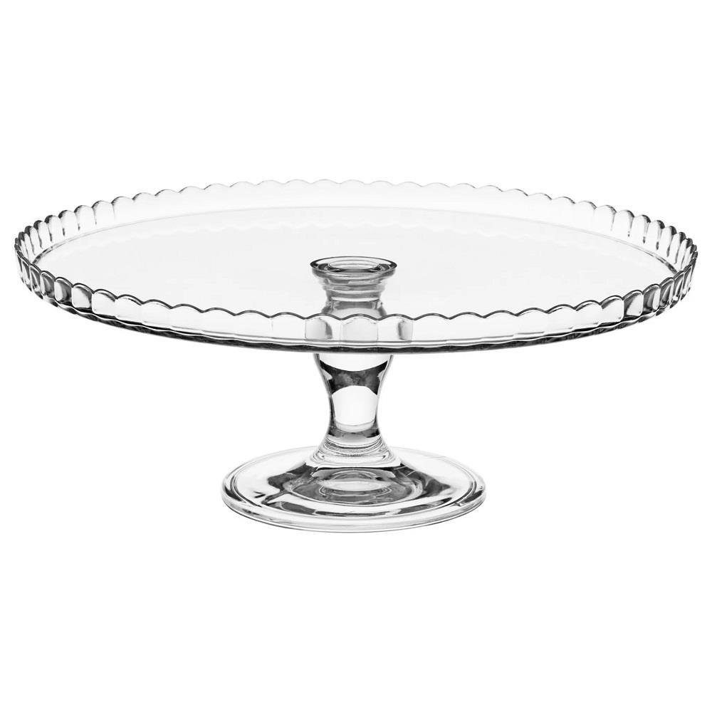 Pasabahce Servierplatte Pasabahce Patisserie Servierplatte auf Fuß mit Haube, Glas, (Packung)