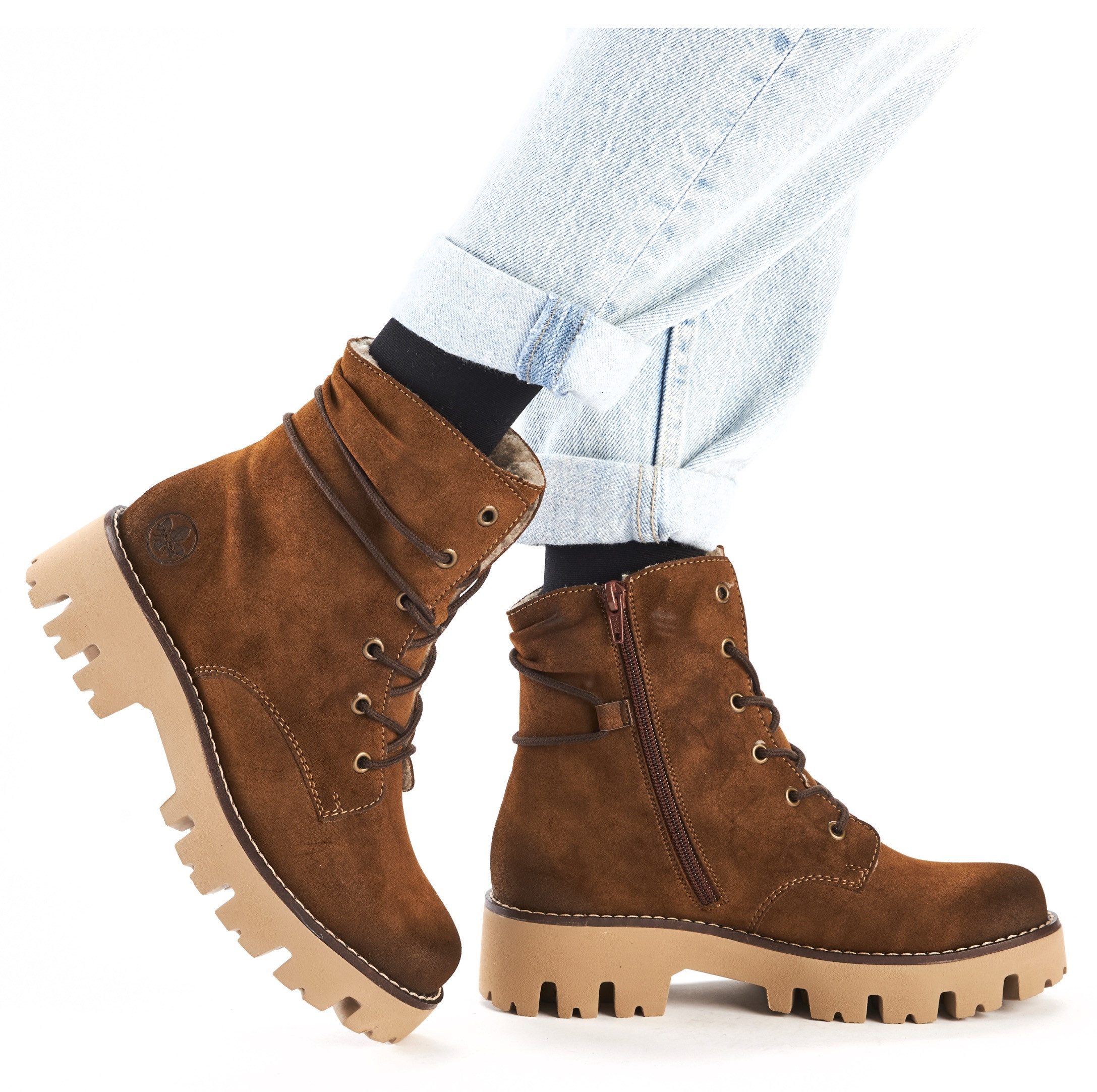 Rieker Winterstiefelette, Schnürboots, Winterboots, Profilsohle, mit günstig online kaufen