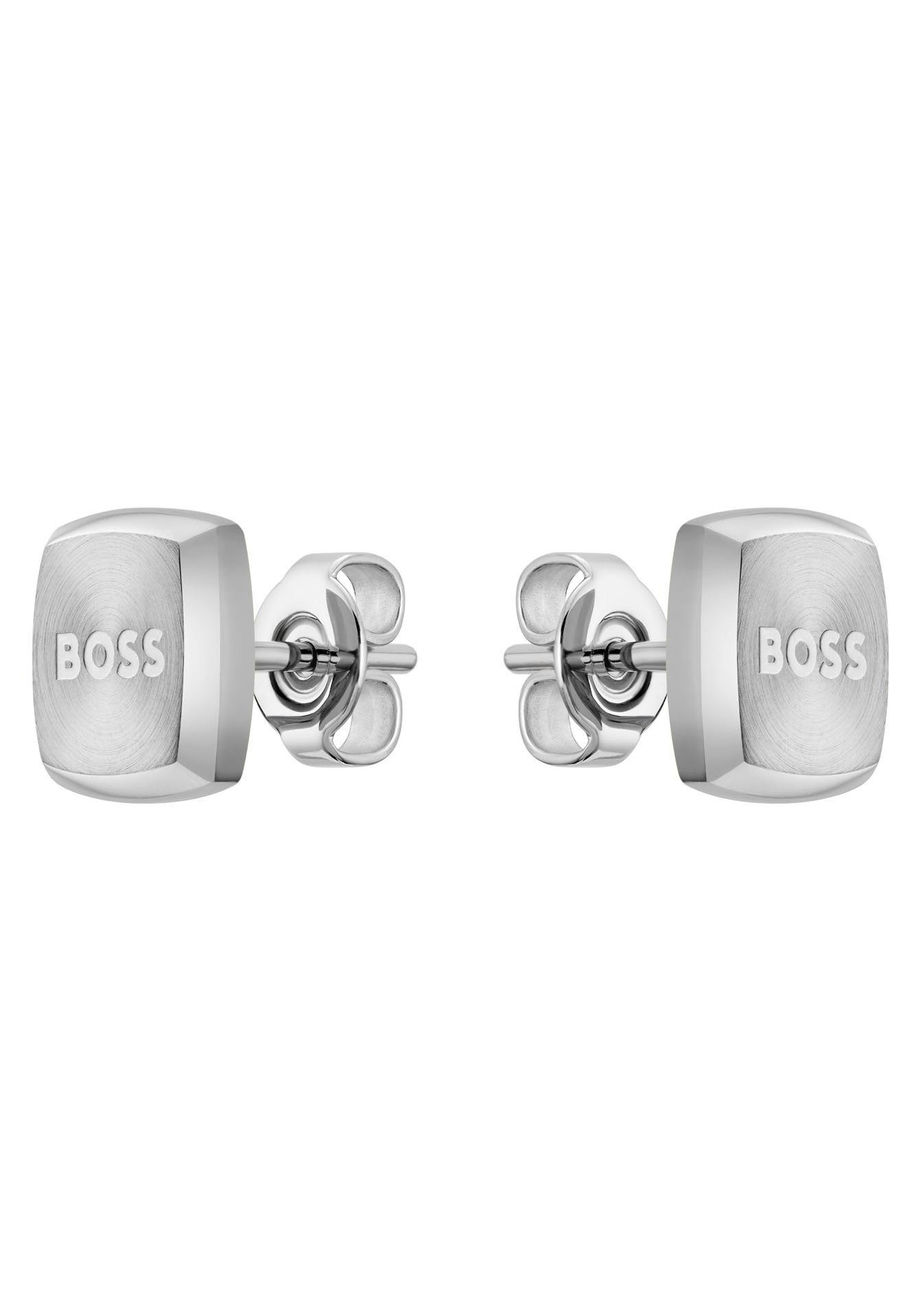 BOSS Paar Ohrstecker Schmuck Edelstahl Ohrschmuck Ohrringe YANN, mit Zirkonia (synth)