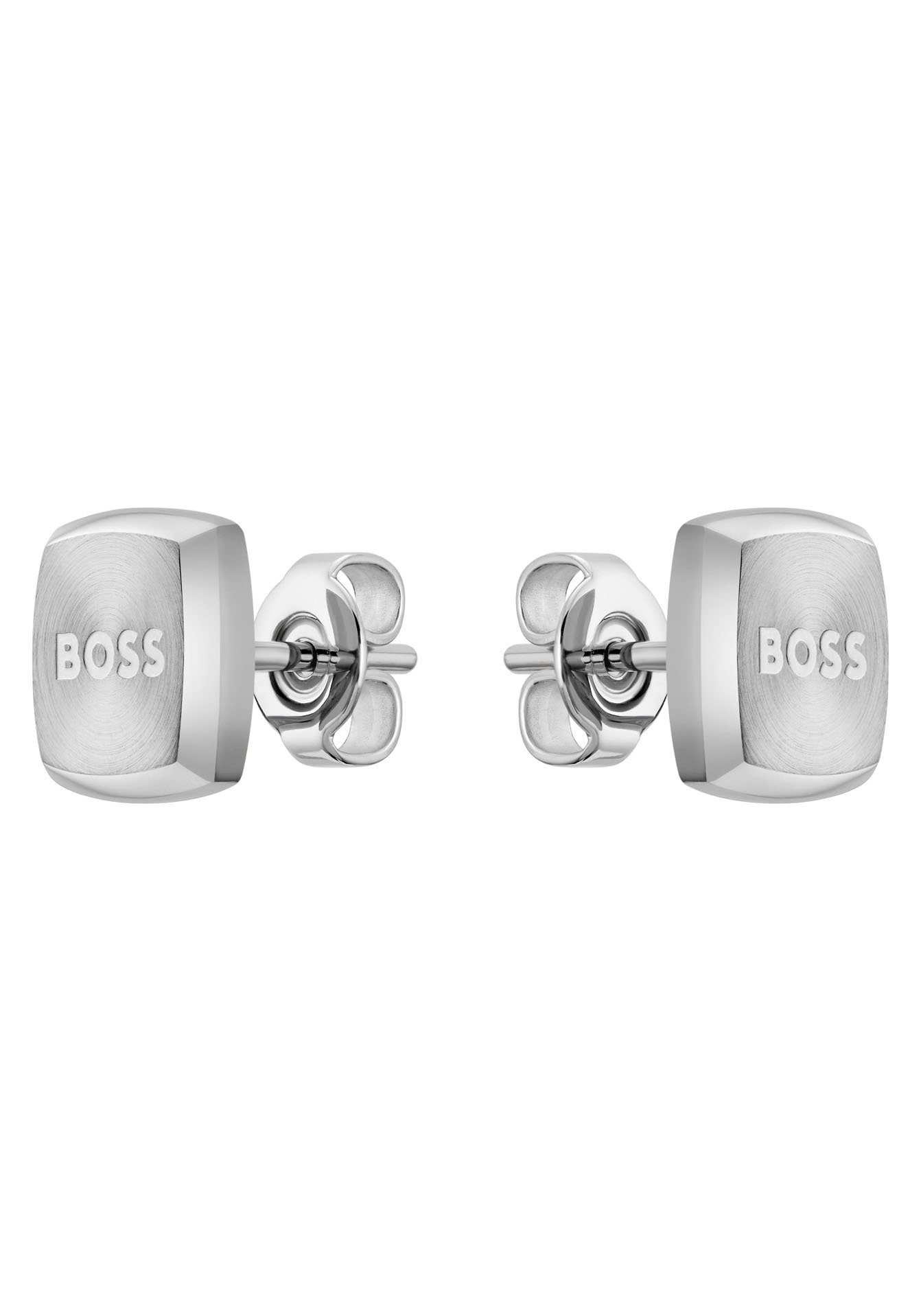 BOSS Paar Ohrstecker Schmuck BOSS Underwear, Sneaker, edelstahlfarben ORANGE! Ohrringe Ohrschmuck Hoodie, HUGO, zu Jeans, Shirt, YANN, Edelstahl