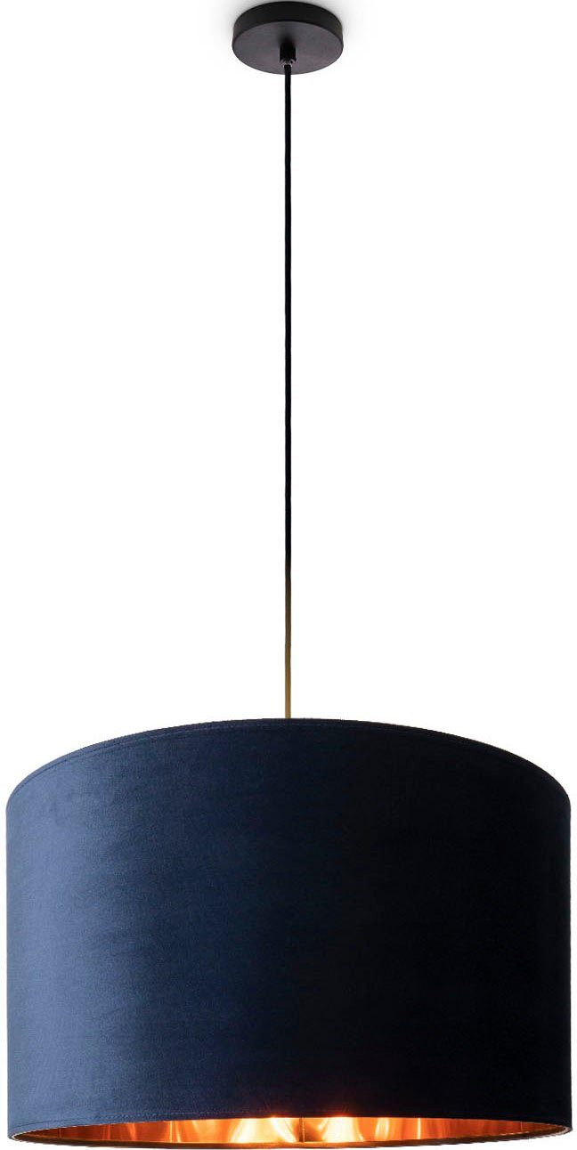 Kabel Lampenschirm 1,5m uni Deko Wohnzimmer Leuchtmittel, Paco Unifarben Hugo Velour Color, aus ohne Pendelleuchte E27 Home